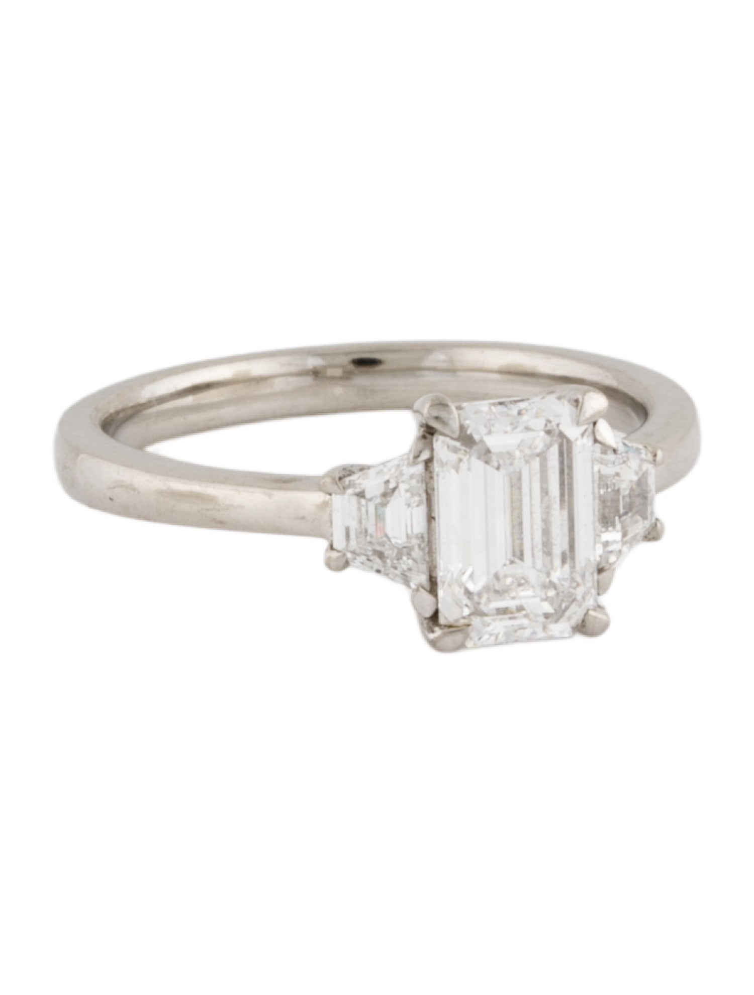 Ring Platinum 1.69ctw Lab-Grown Diamond Engagement