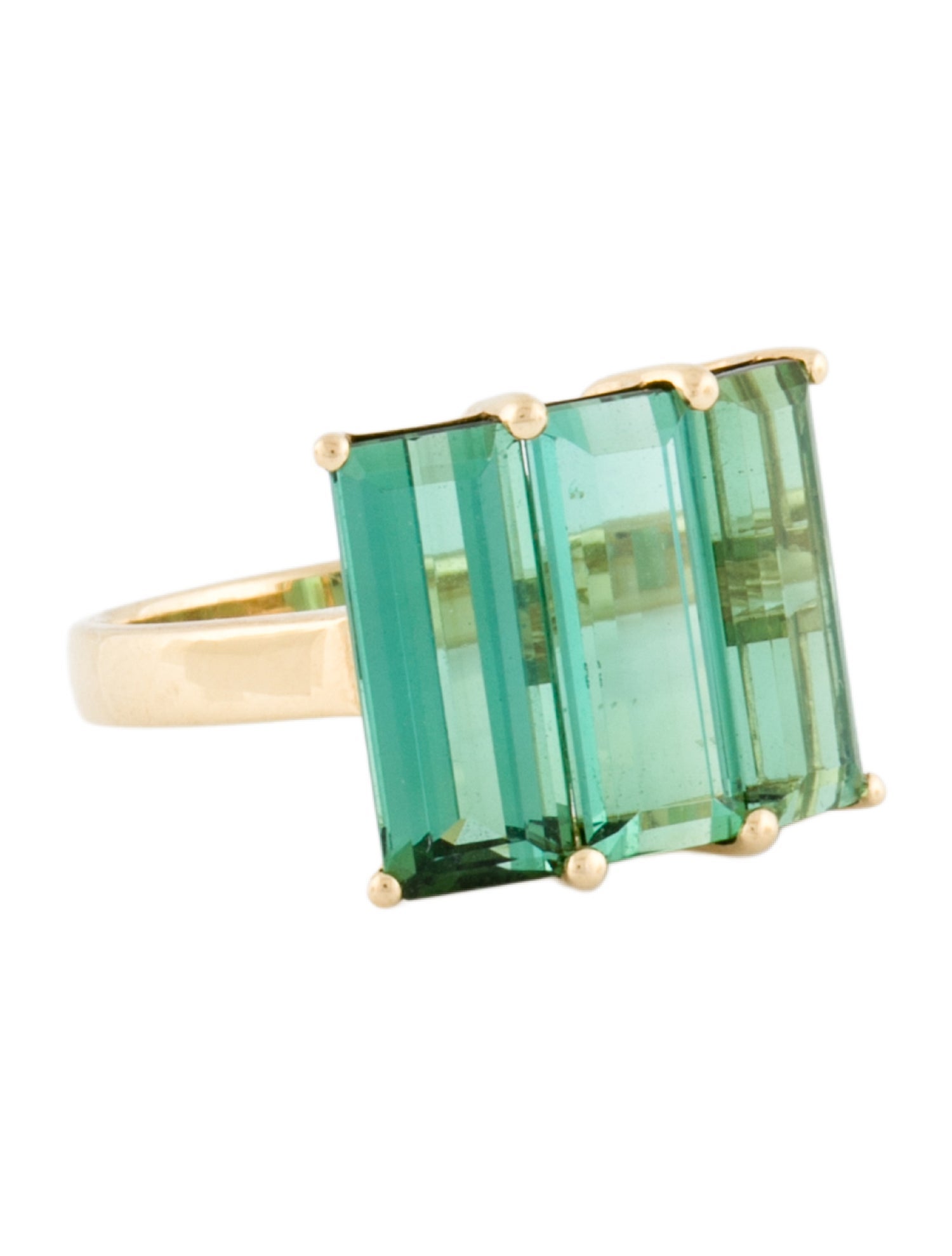 Ring Kimberly Collins 18K Tourmaline Three-Stone Cocktail