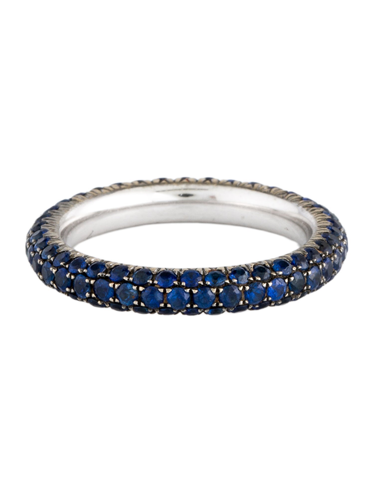 Ring 18K Sapphire Pave Band