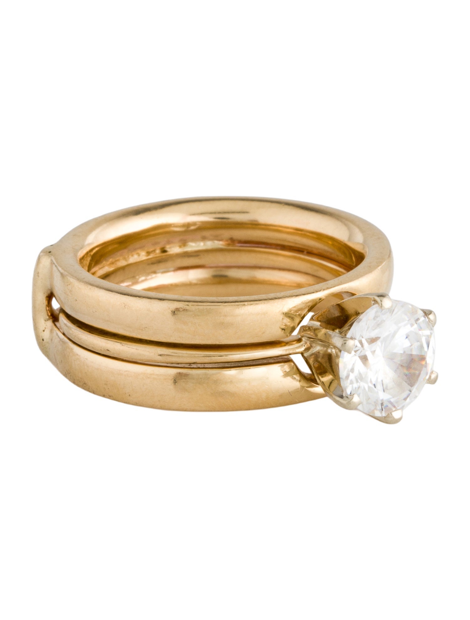 Ring 14K Cubic Zirconia Engagement