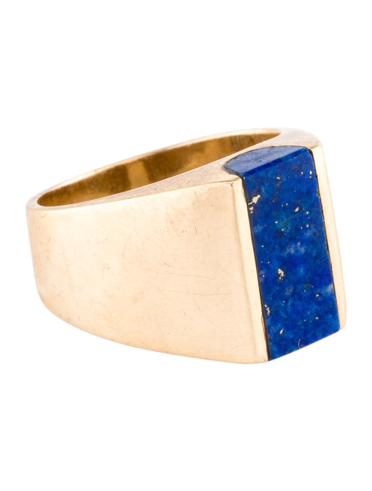 Ring 10K Lapis Lazuli Signet R ing