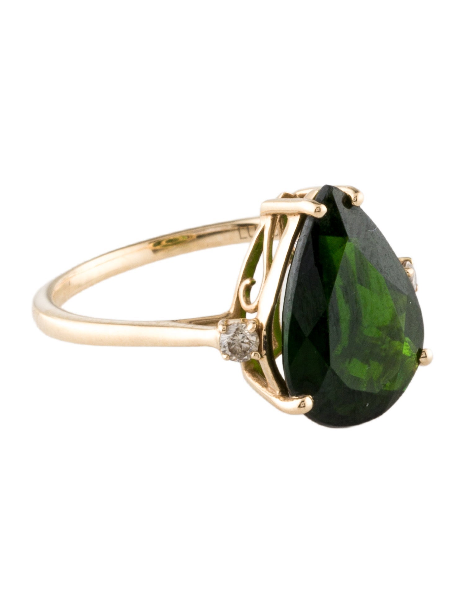 Ring 14K 3.14ctw Dipside & Diamond Cocktail