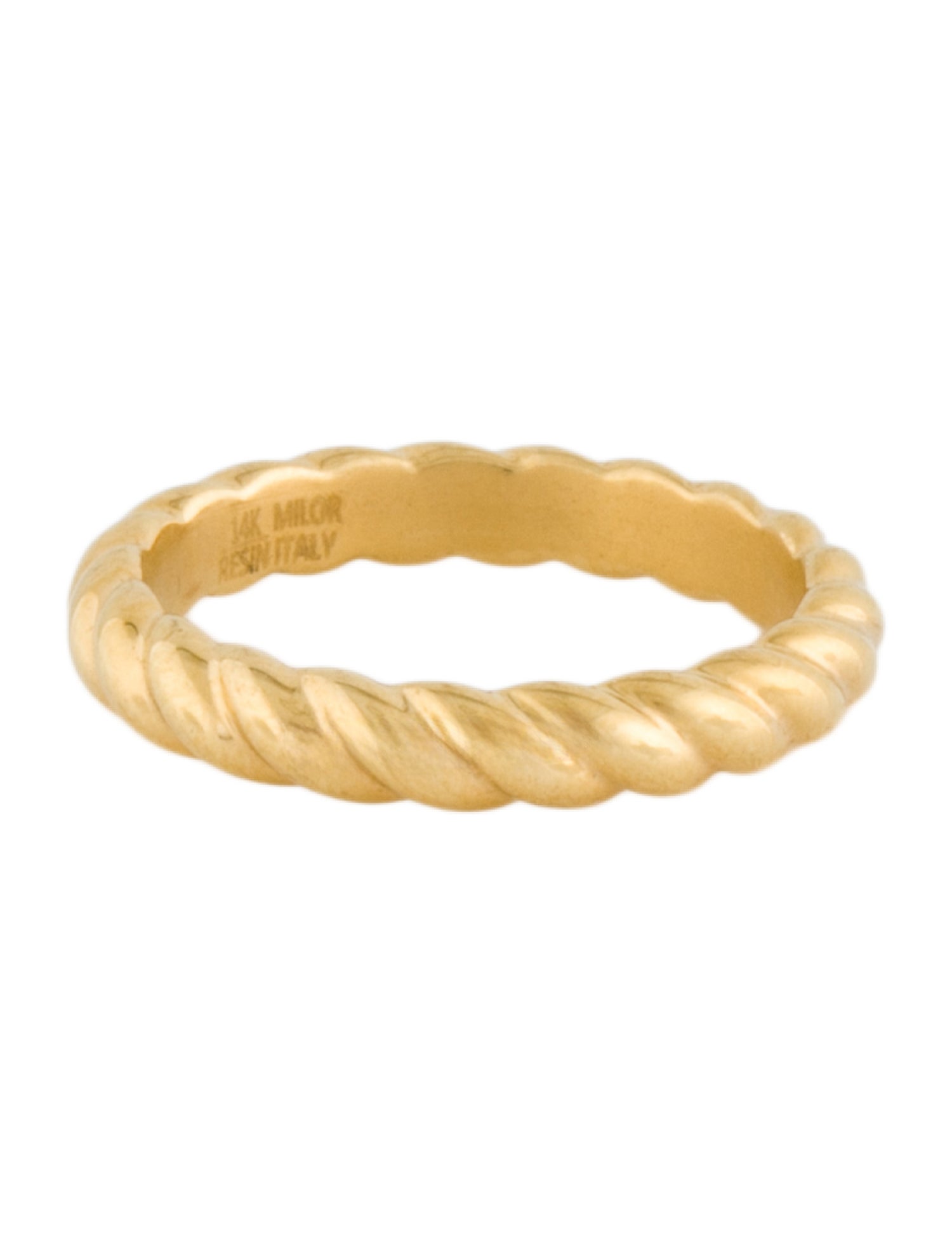 Ring 14K Ridged Band