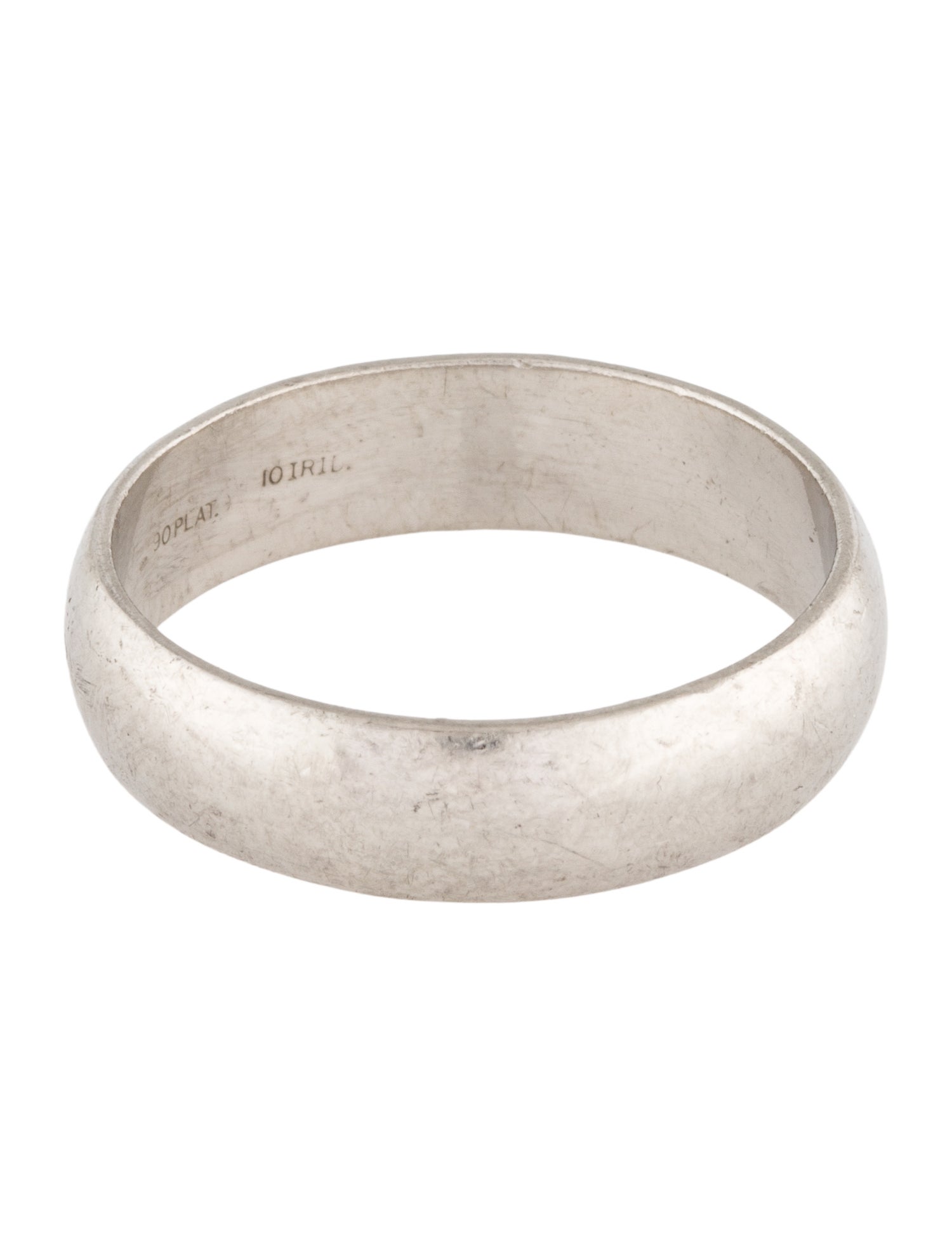 Ring Platinum Half Round Band