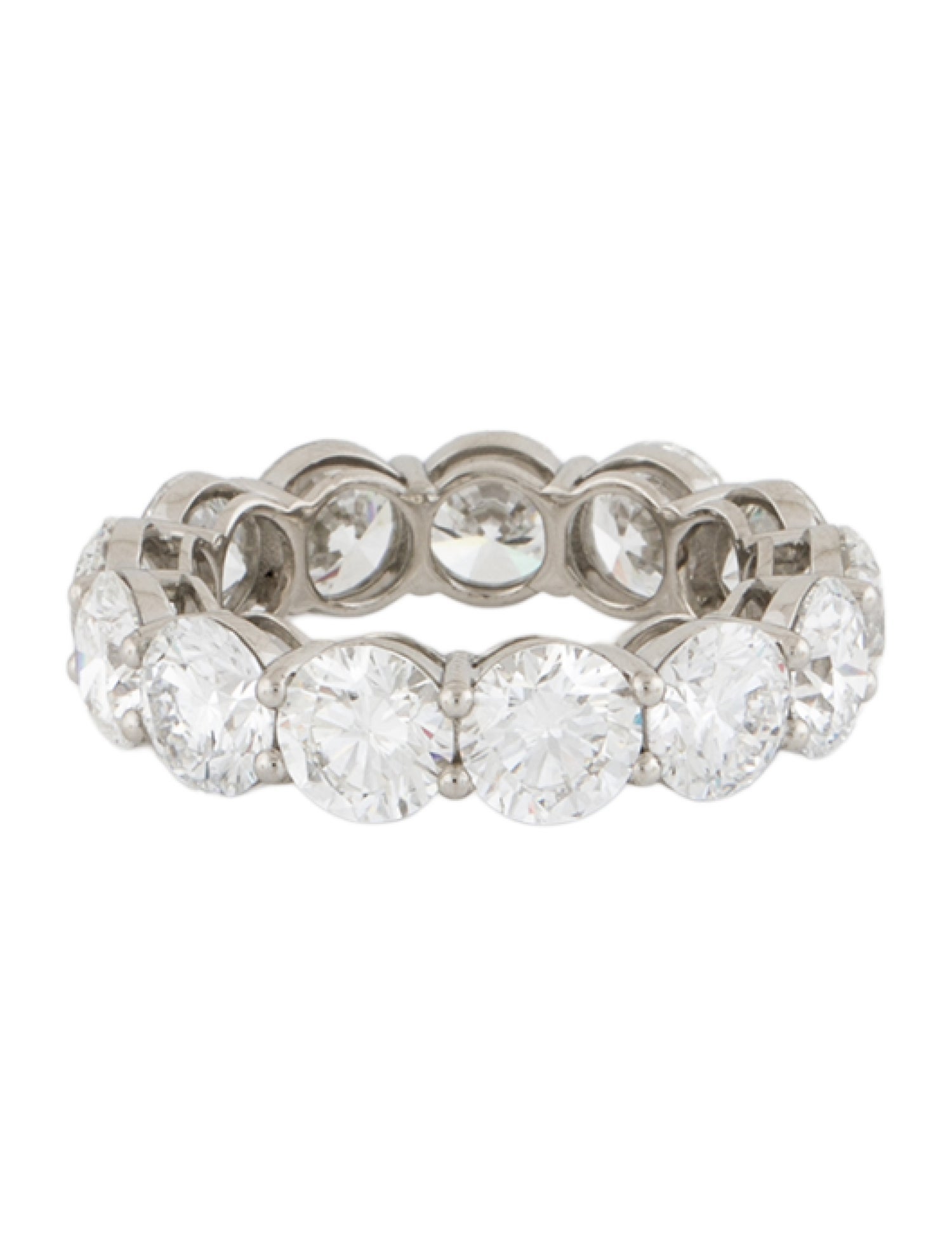 Ring Platinum 7.80ctw Lab-Grown Diamond Eternity Band