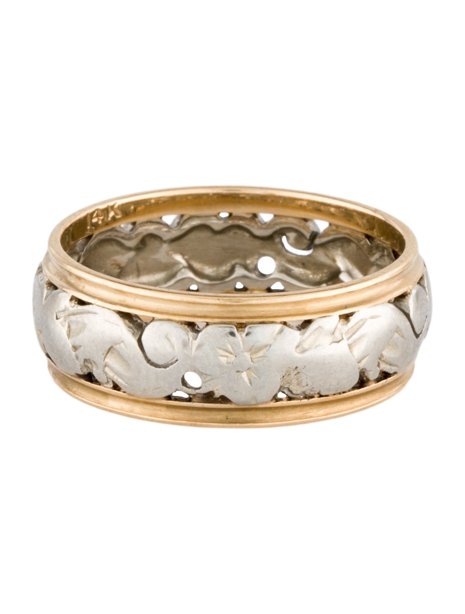 Ring 14K Floral Band