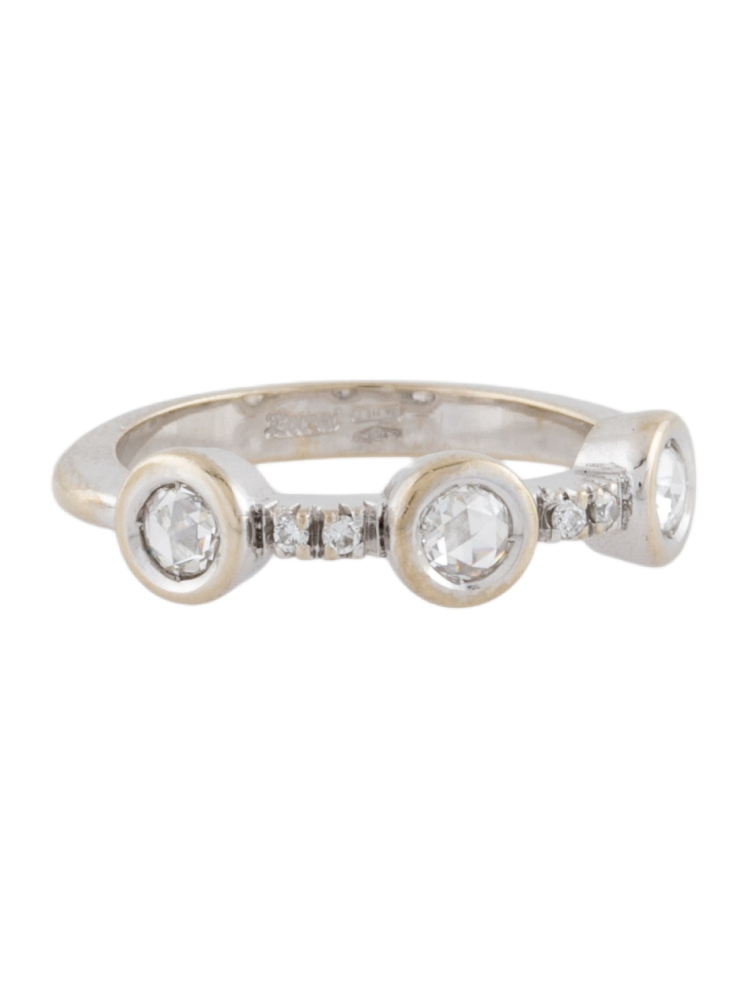 Ring Zoccai 18K Diamond Three Stone Band