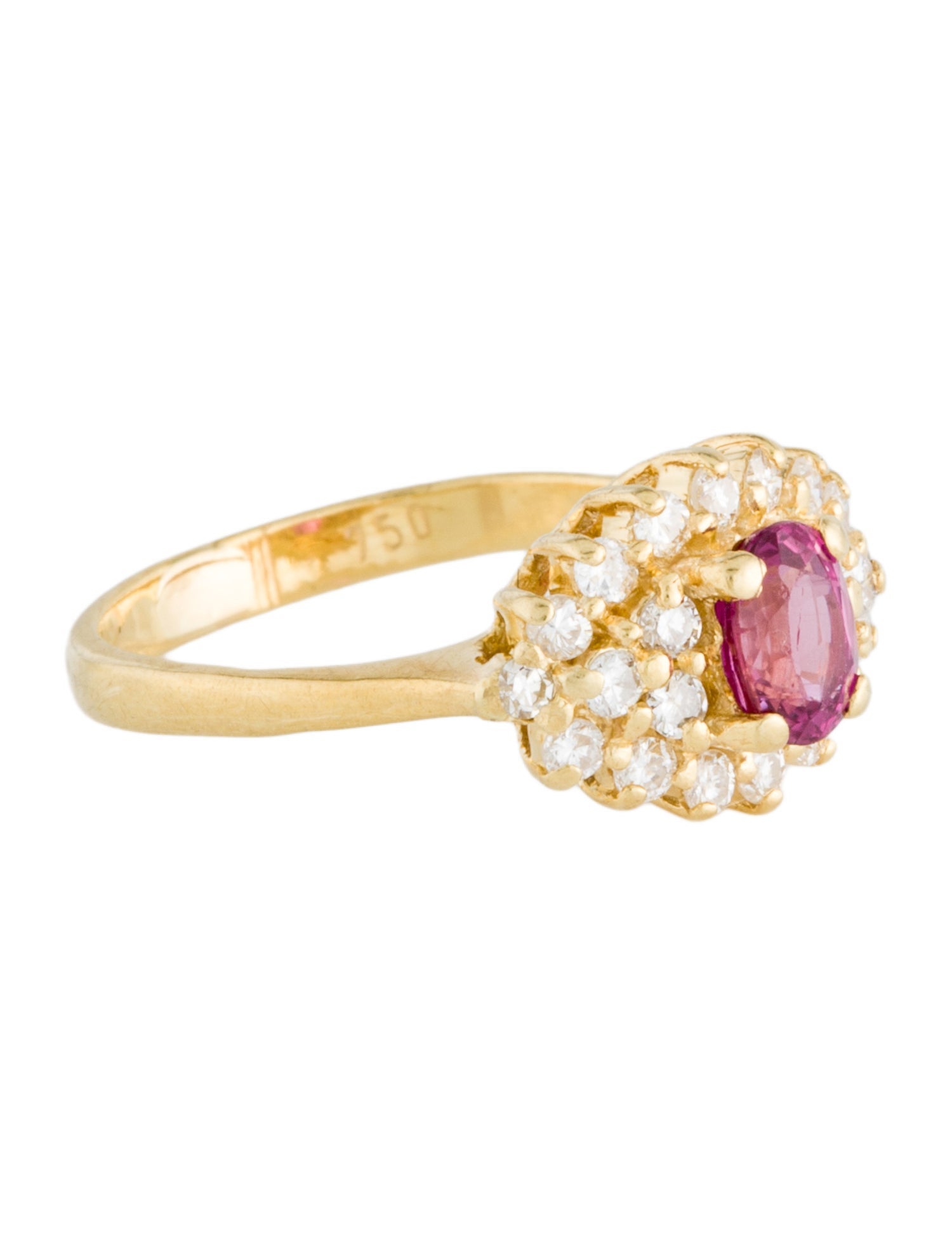 Ring 18K Ruby & Diamond Cocktail
