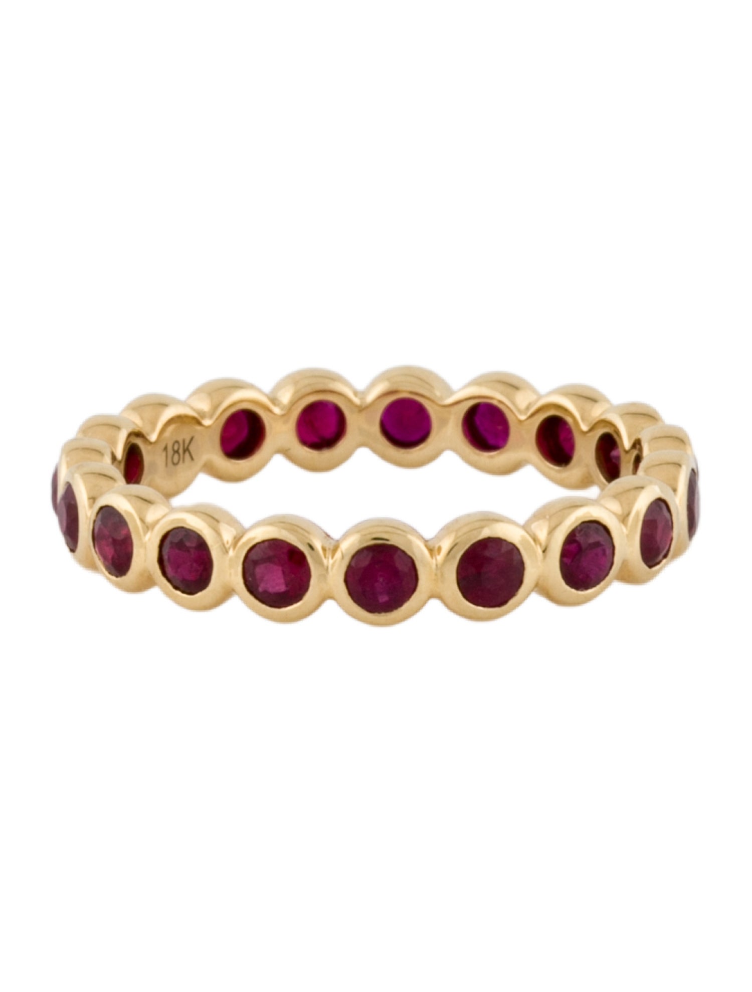 Ring 18K Ruby Eternity Band