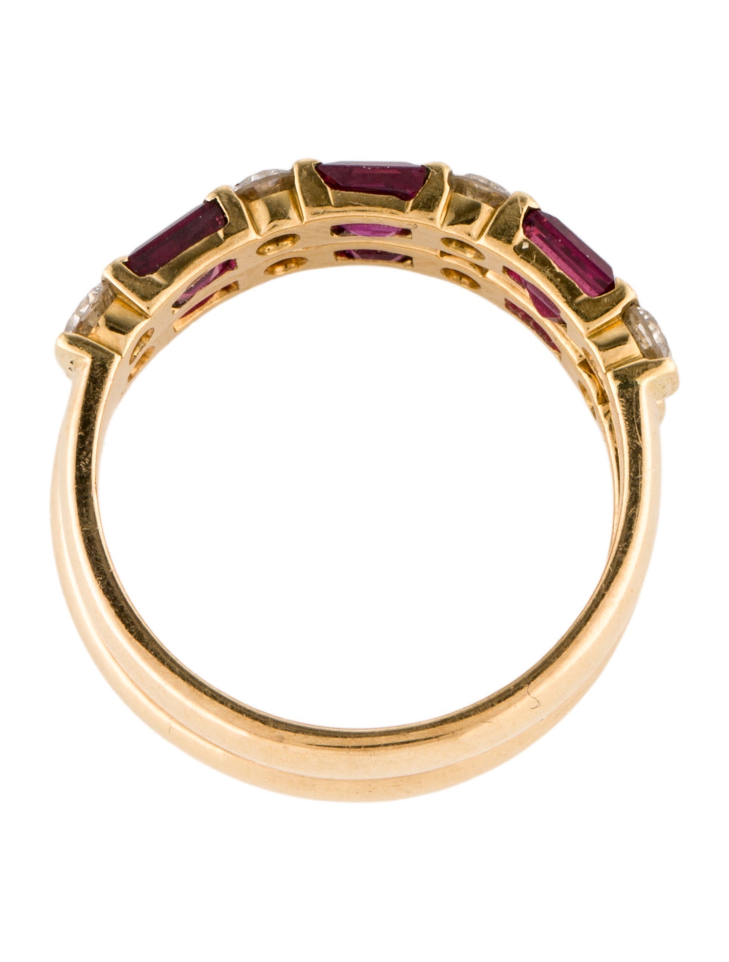 18K Ruby & Diamond Ring Set