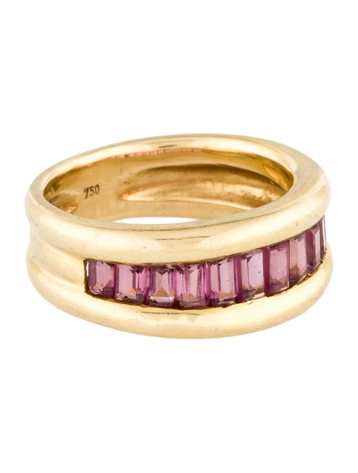 Ring 18K 1.27ctw Garnet Band