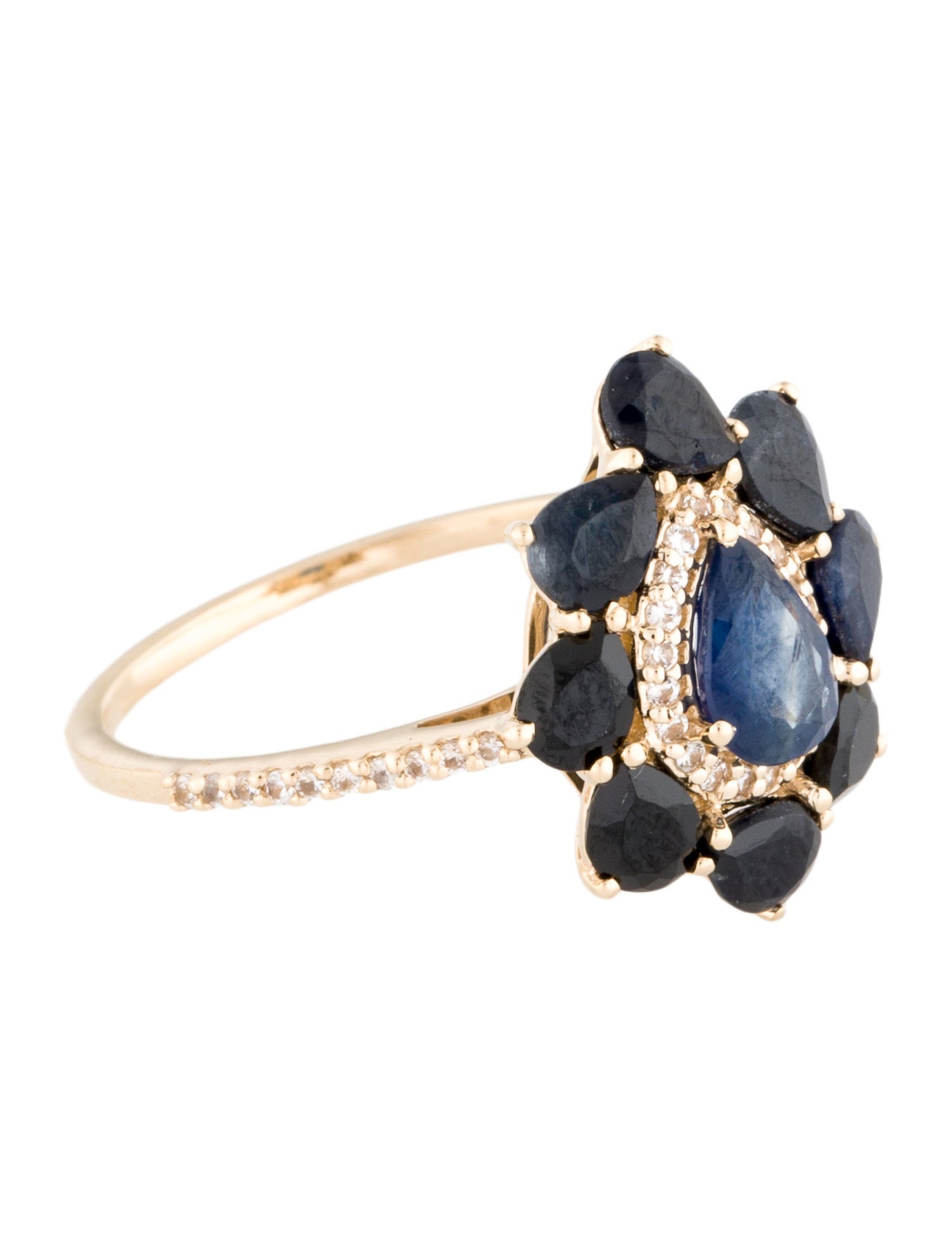 Ring 14K 1.95ctw Sapphire Cocktail Ring