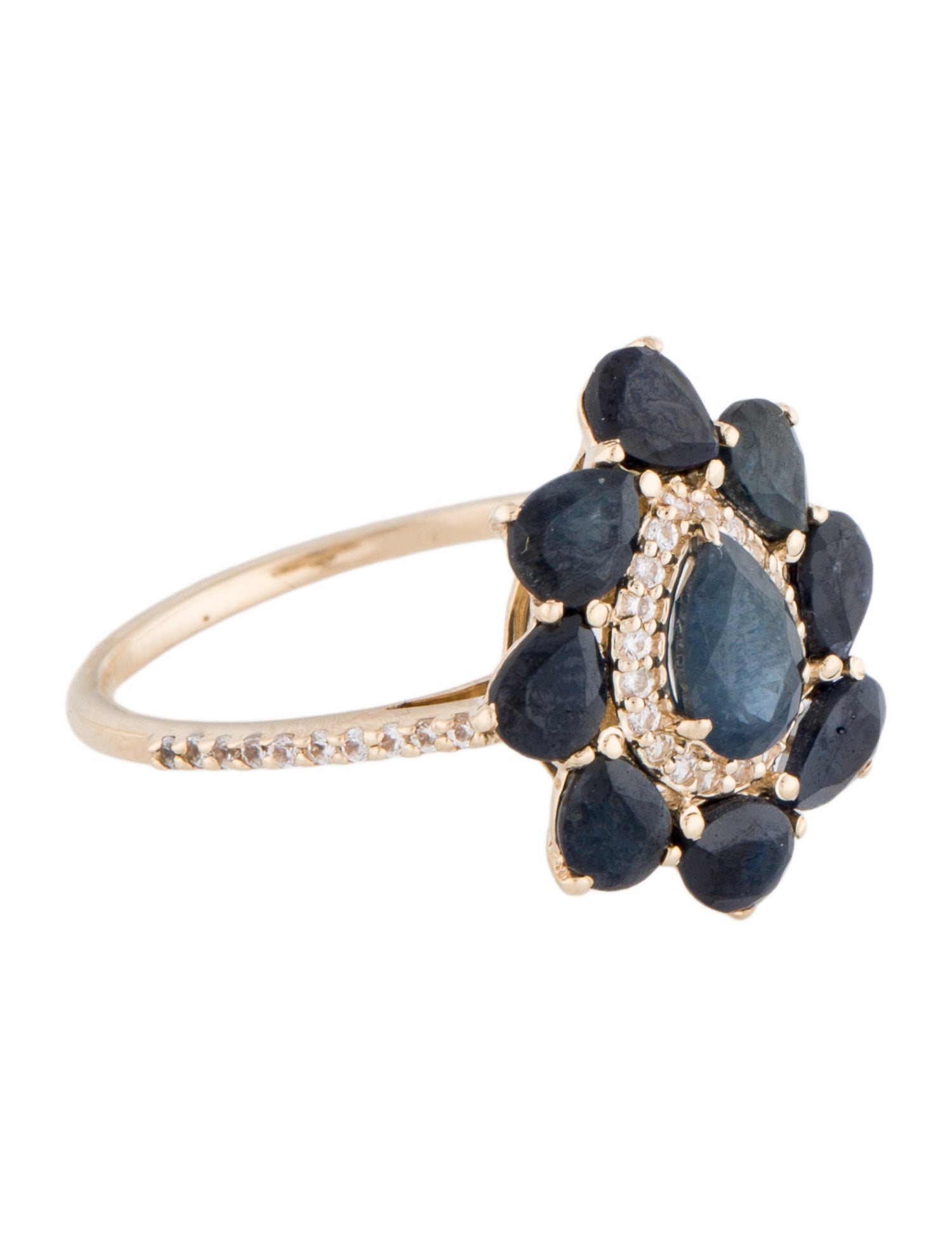 Ring 14K 2.46ctw Sapphire Cocktail Ring