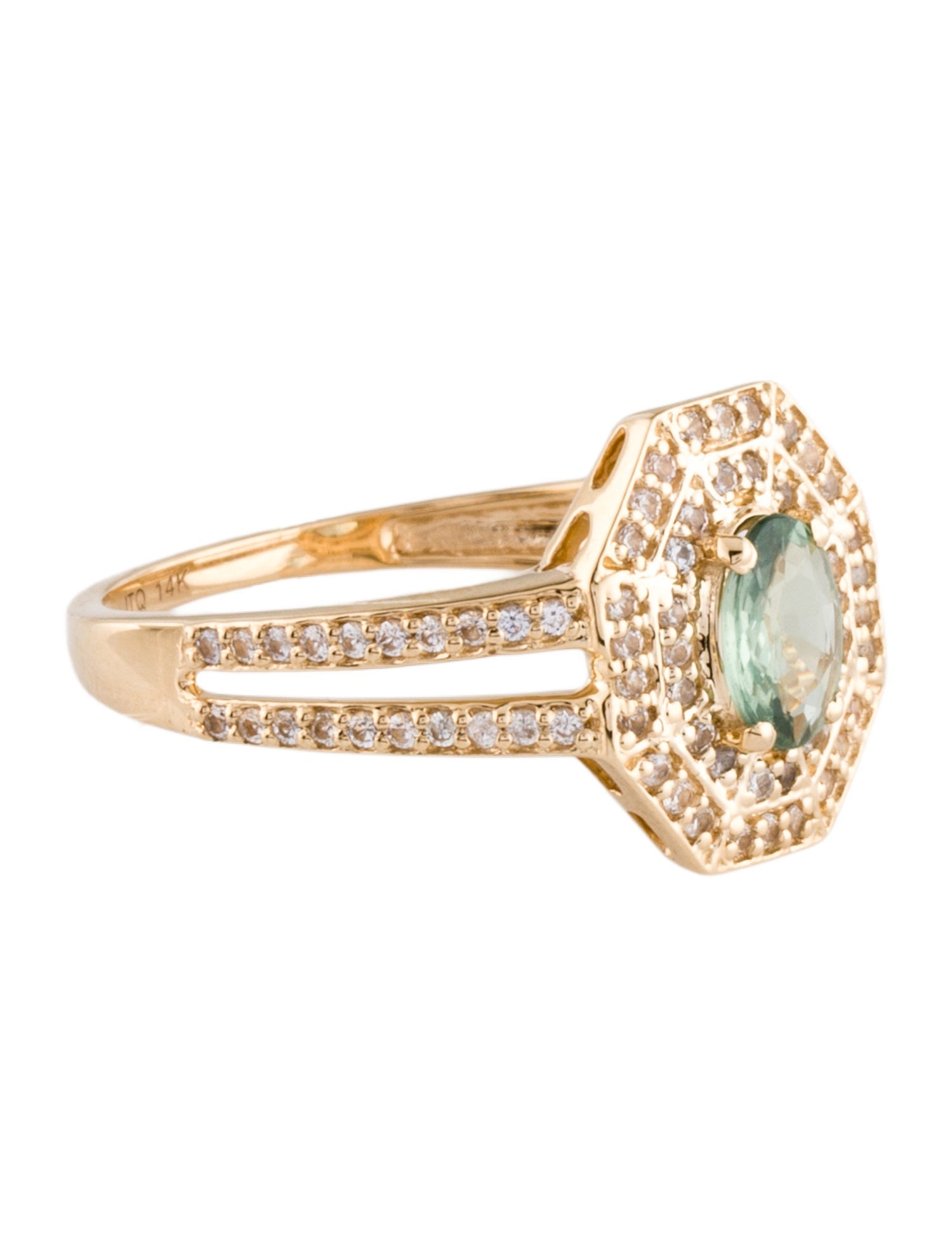 Ring 14K Sapphire Cocktail