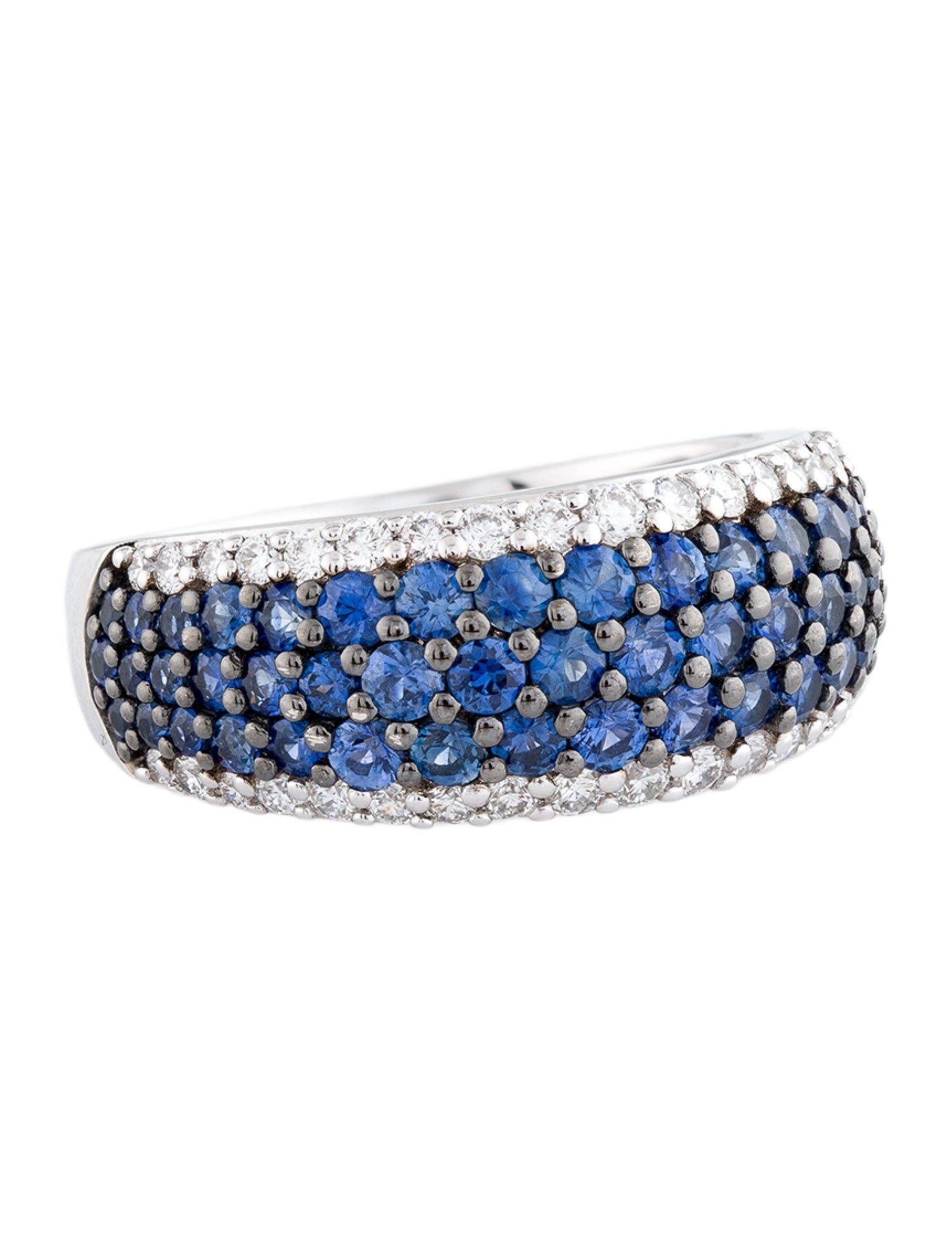Ring 18K Sapphire & Diamond Band