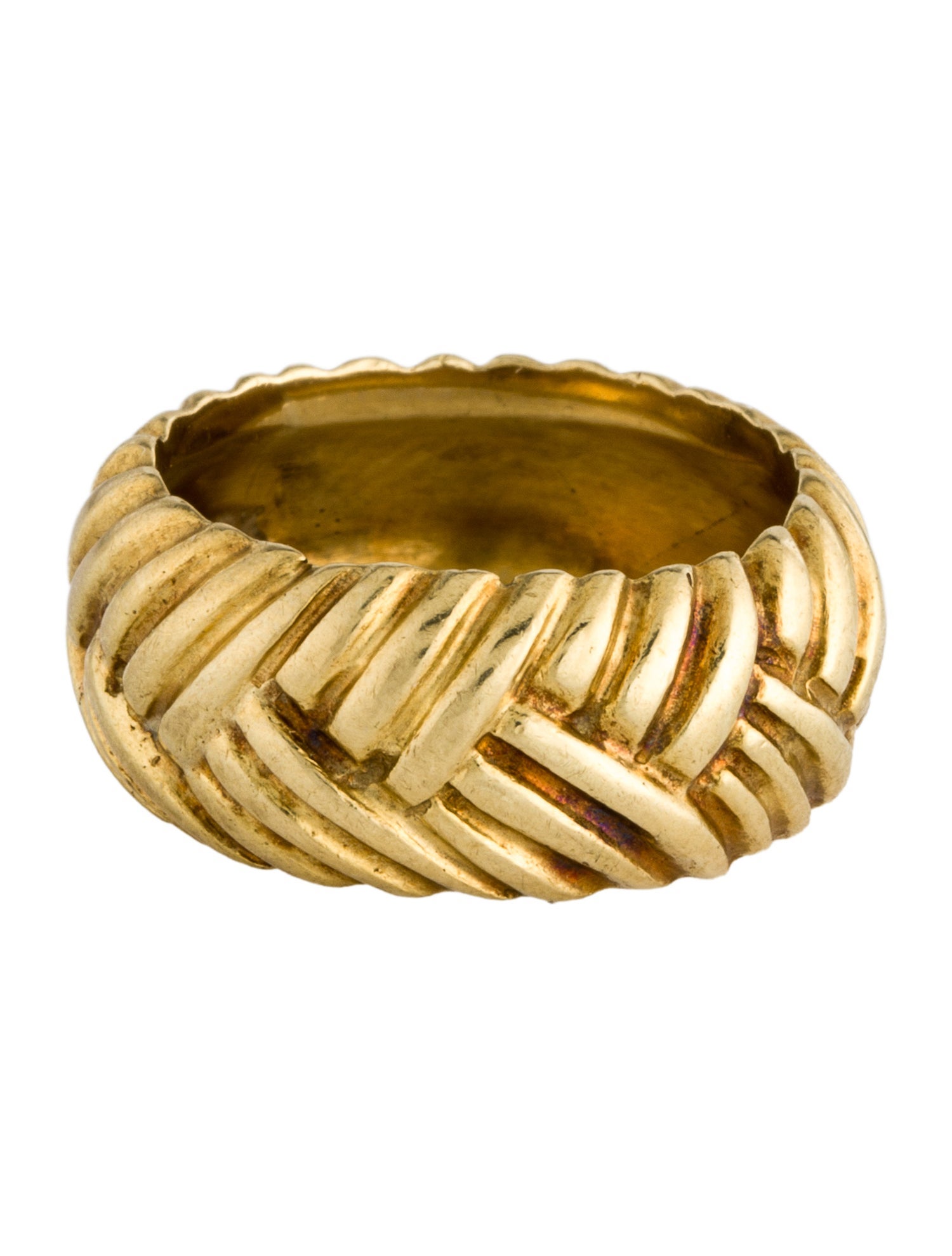 Ring 18K Textured Band