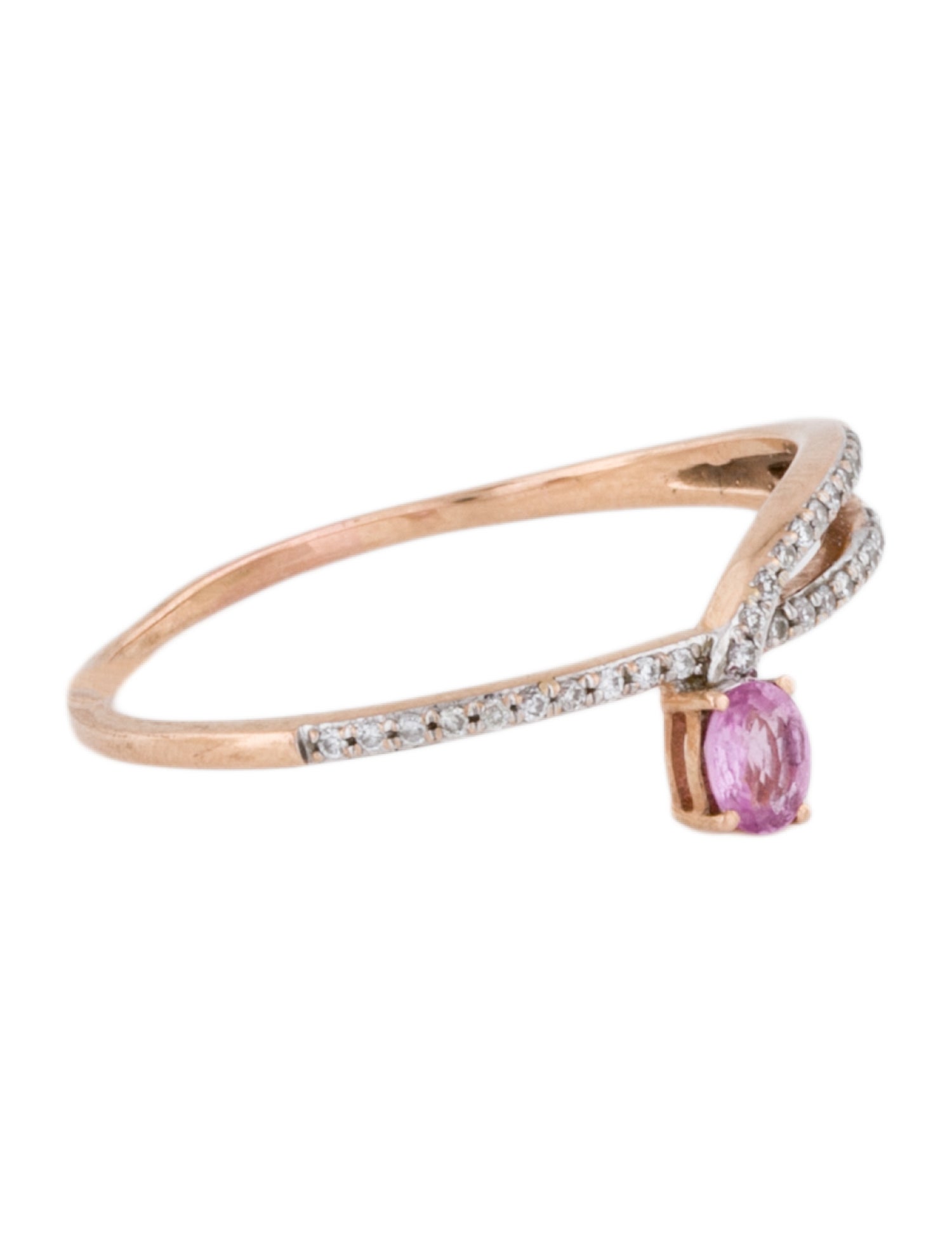 Ring 14K Sapphire & Diamond Band