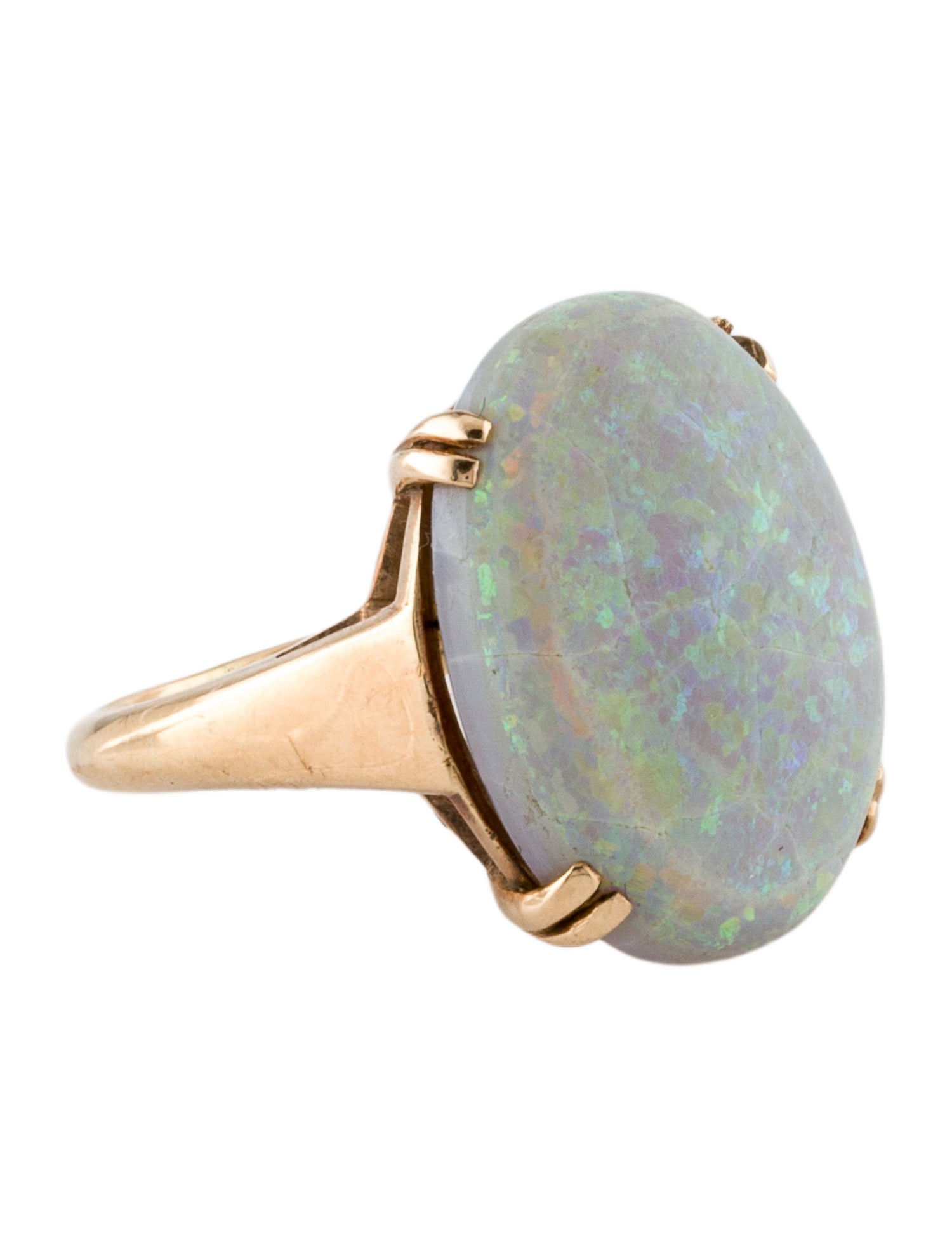 Ring 14K Opal Cocktail Ring