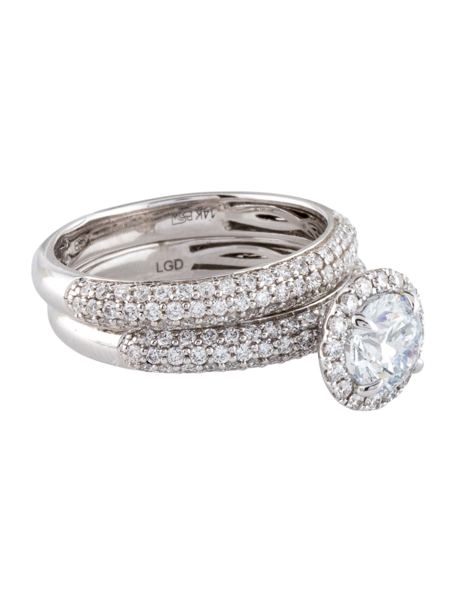 Ring 14K 1.99ctw Lab-Grown Diamond Wedding Sets