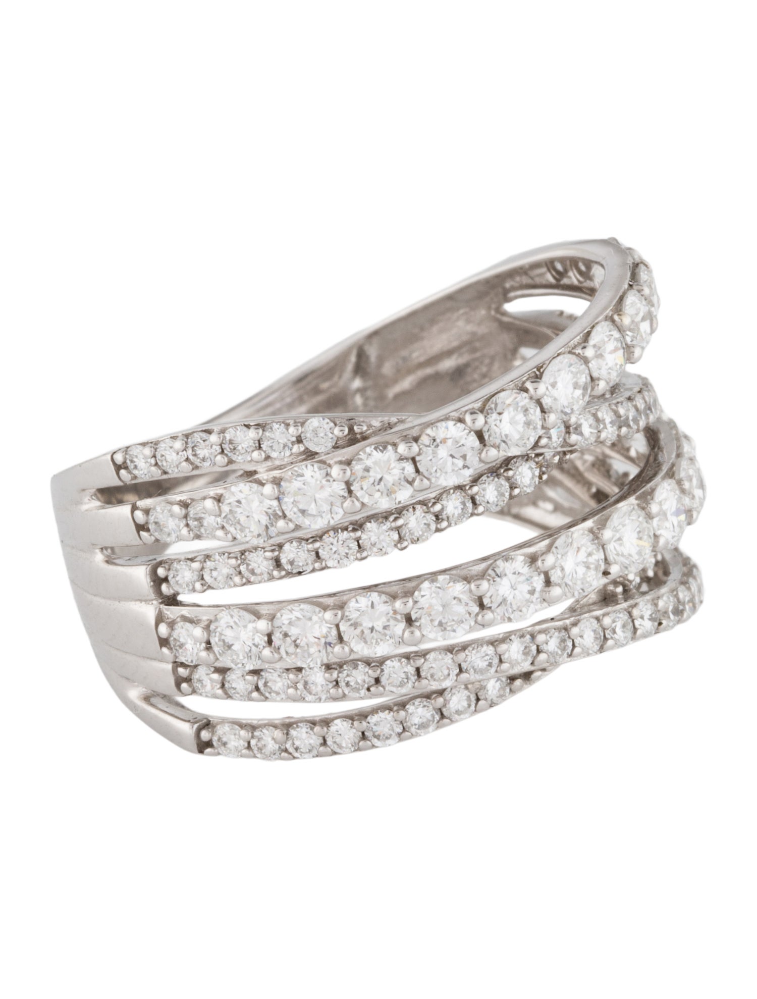 Ring 10K 2.04ctw Lab-Grown Diamond Multiband