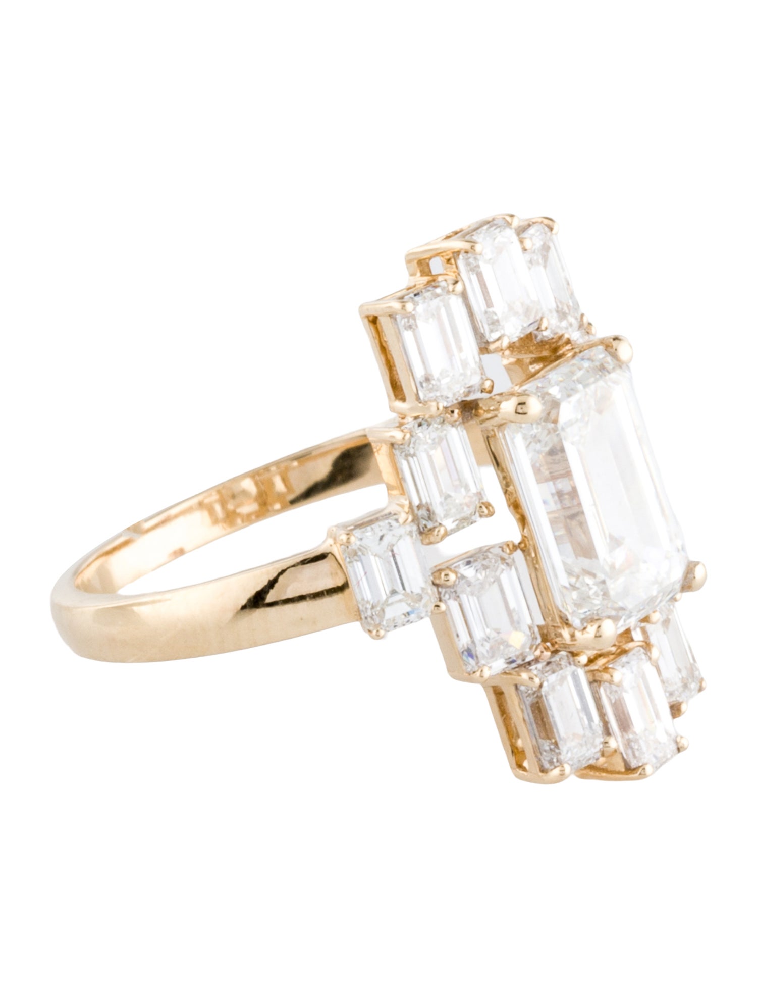Ring 14K 4.45ctw Lab-Grown Diamond Cocktail