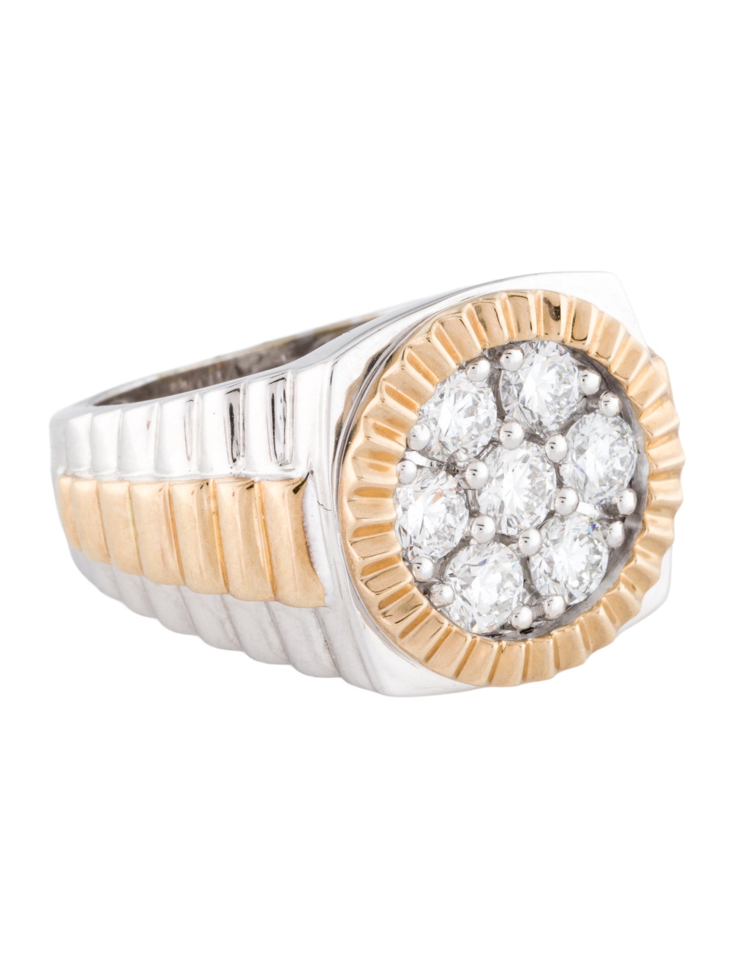 Ring 10K 1.75ctw Lab-Grown Diamond Signet