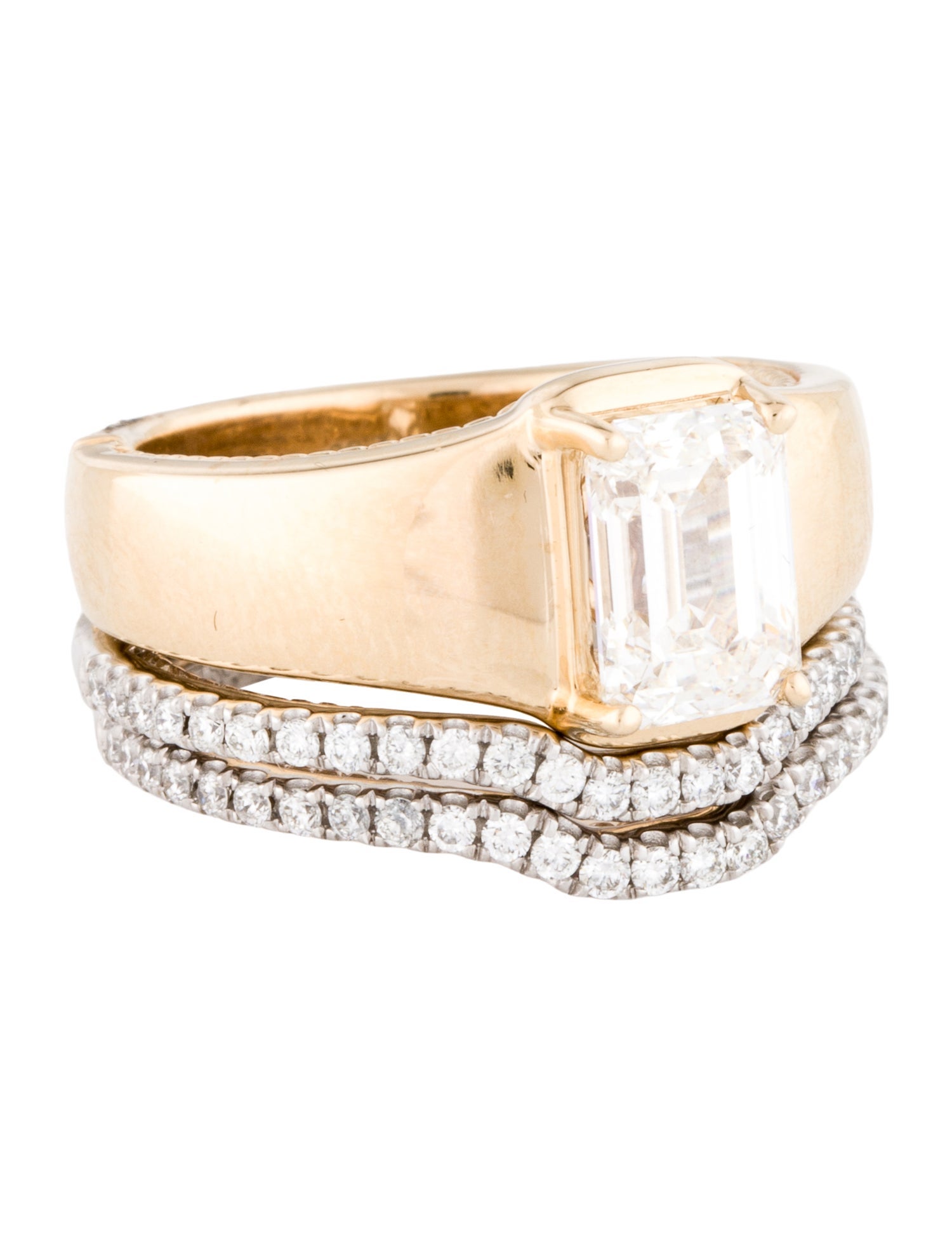 Ring 14K 2.23ctw Lab-Grown Diamond Wedding Set