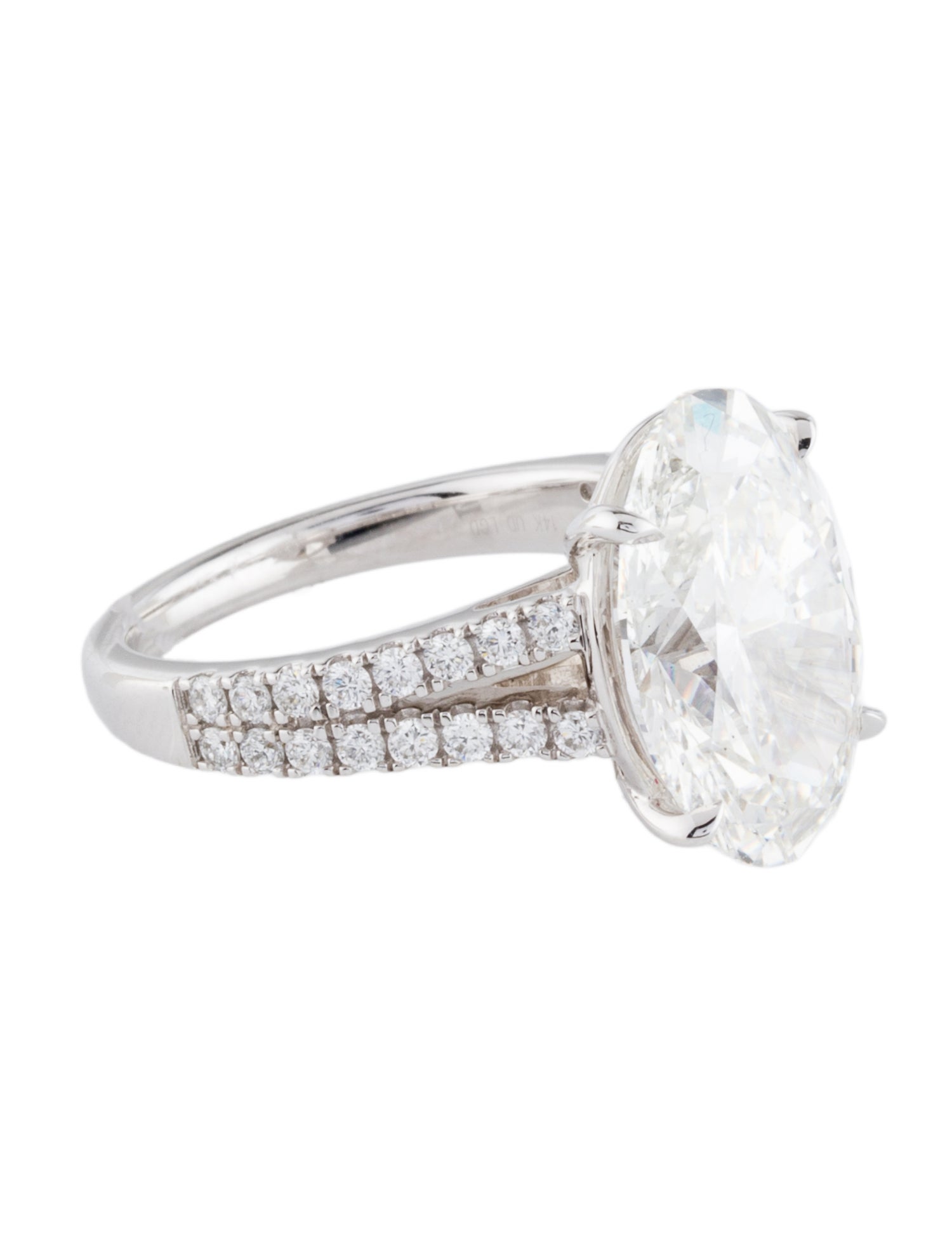 Ring 14K 7.22ct Lab-Grown Diamond Cocktail