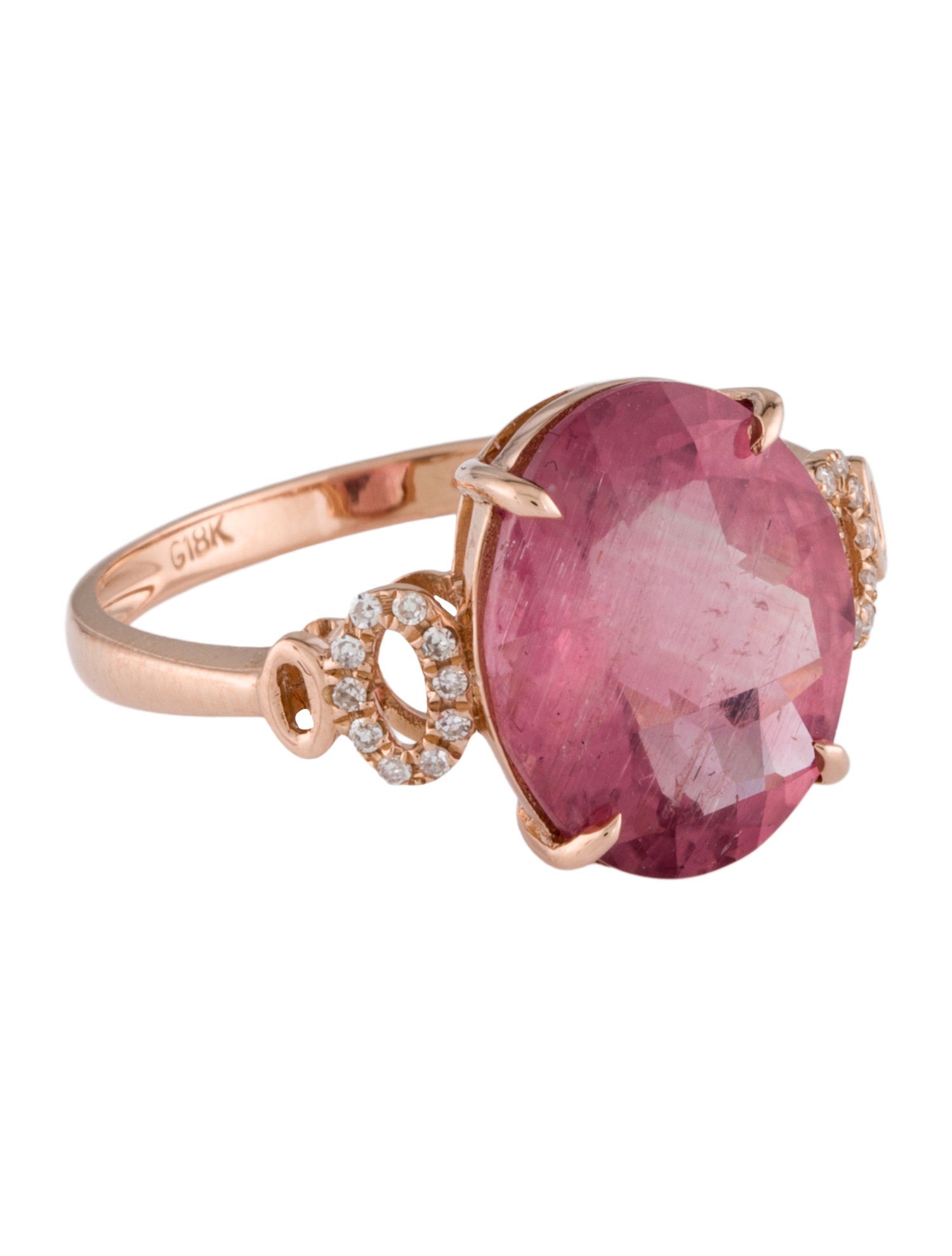 Ring 18K Tourmaline & Diamond Cocktail