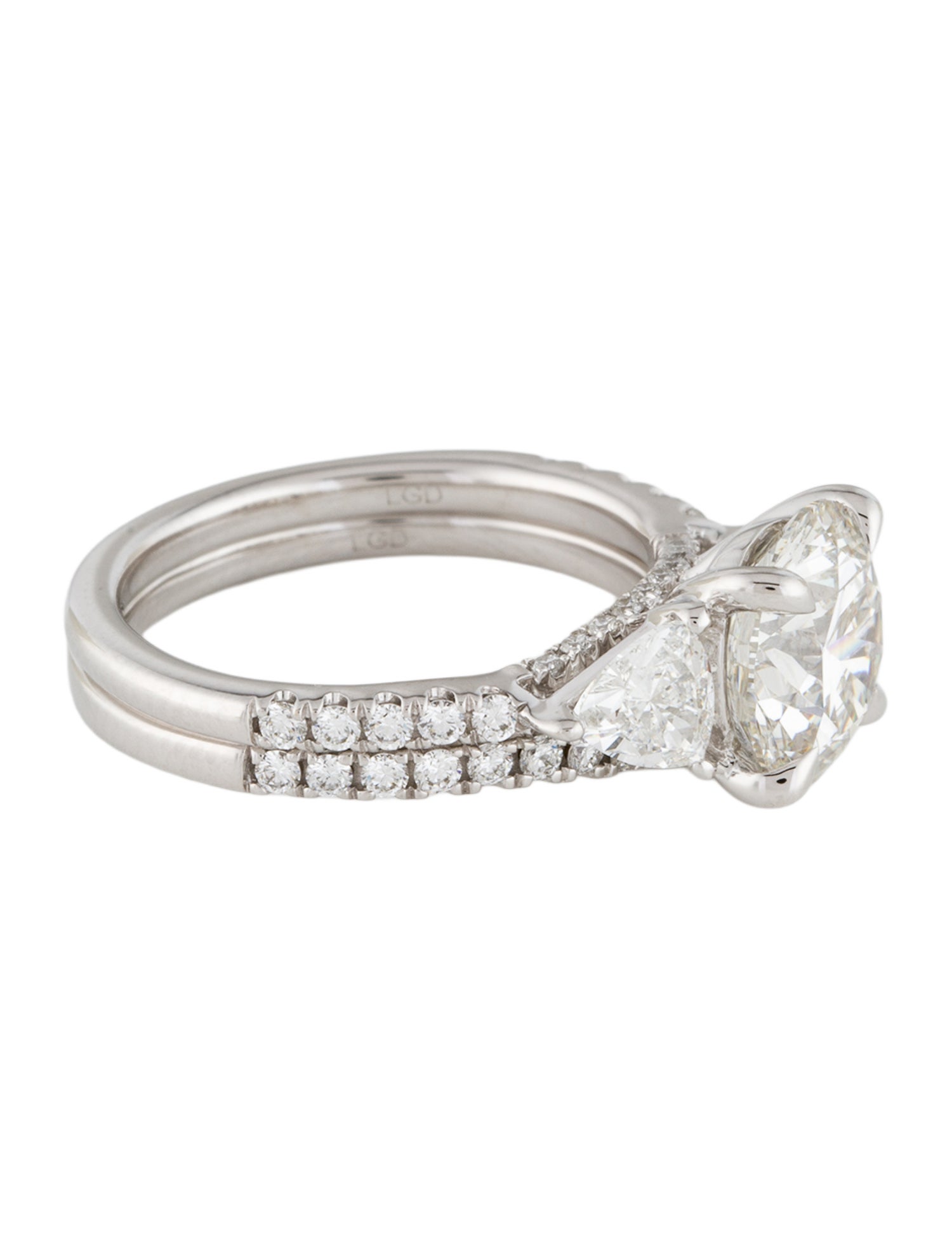 Ring 3.03ctw Lab Grown Diamond Engagement Set
