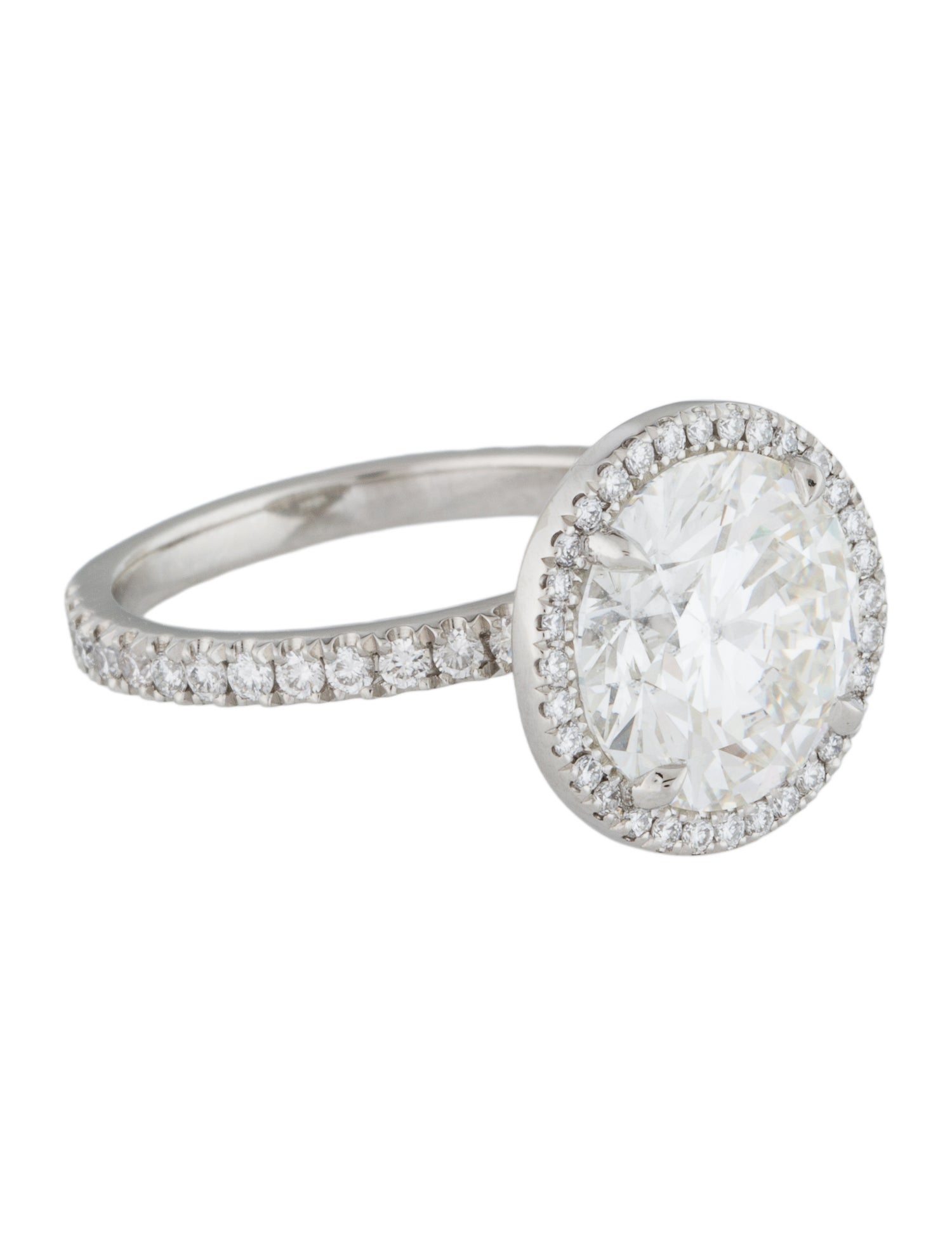 Ring Platinum 4.77ct Lab-Grown Diamond Engagement