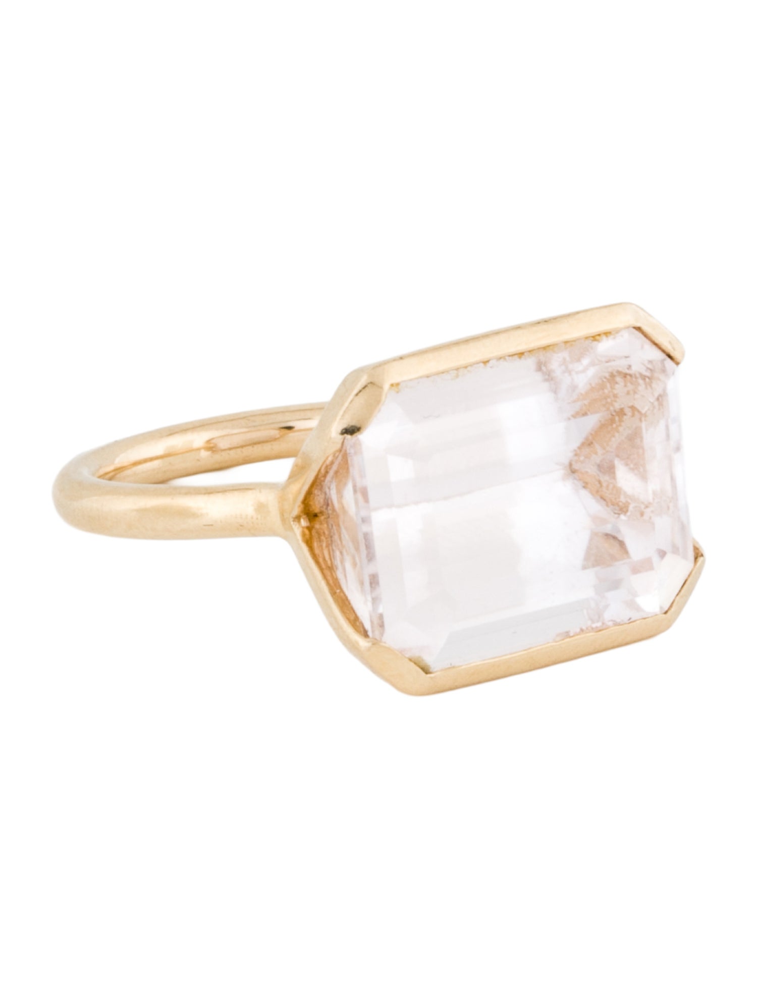 Ring 14K 15.72ct Spodumene Cocktail