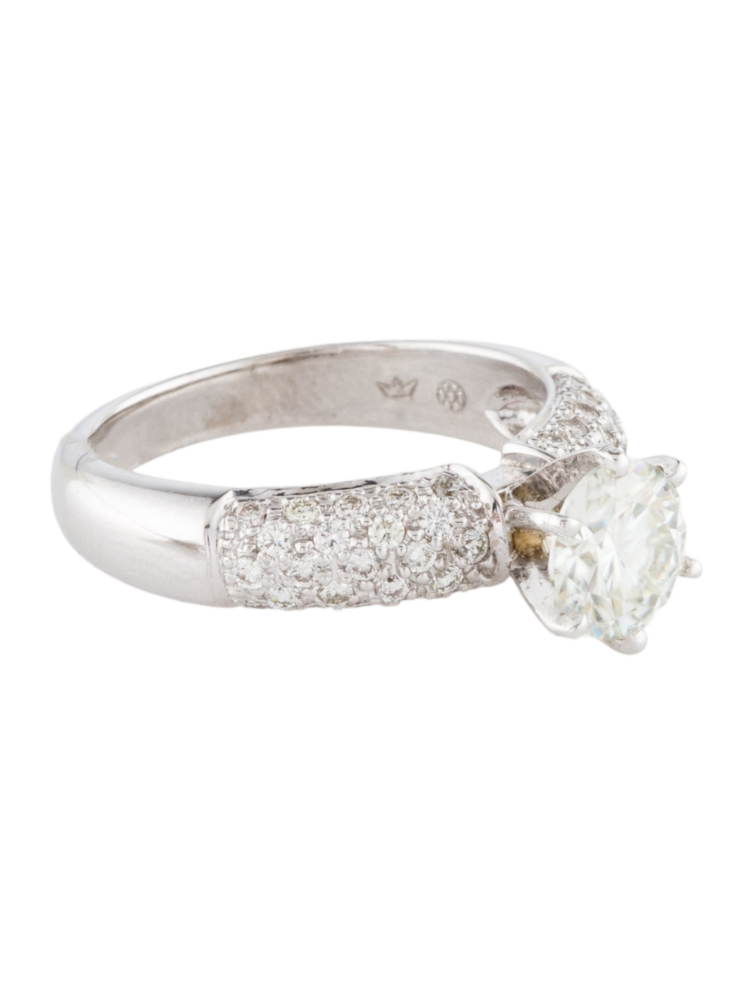 Ring 14K Moissanite & Diamond Engagement