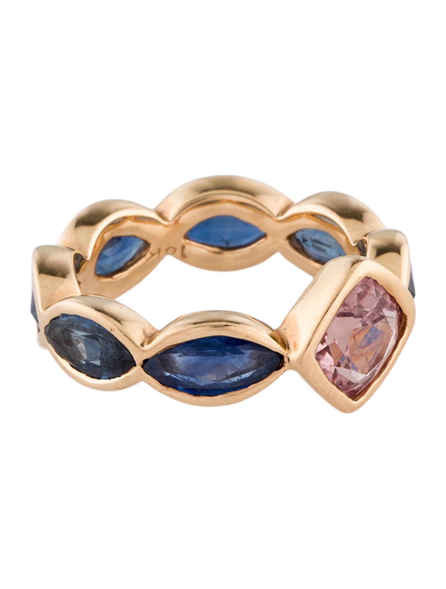 Ring 18K Spinel & Sapphire Cocktail