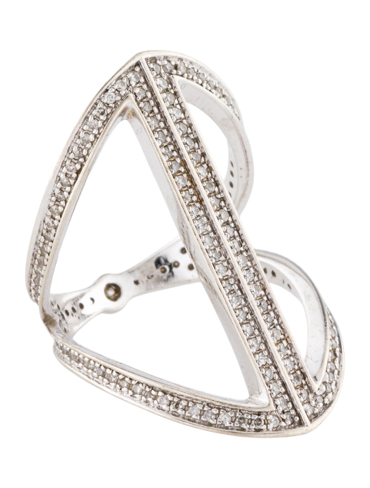 Ring 14K Diamond Bar Ring