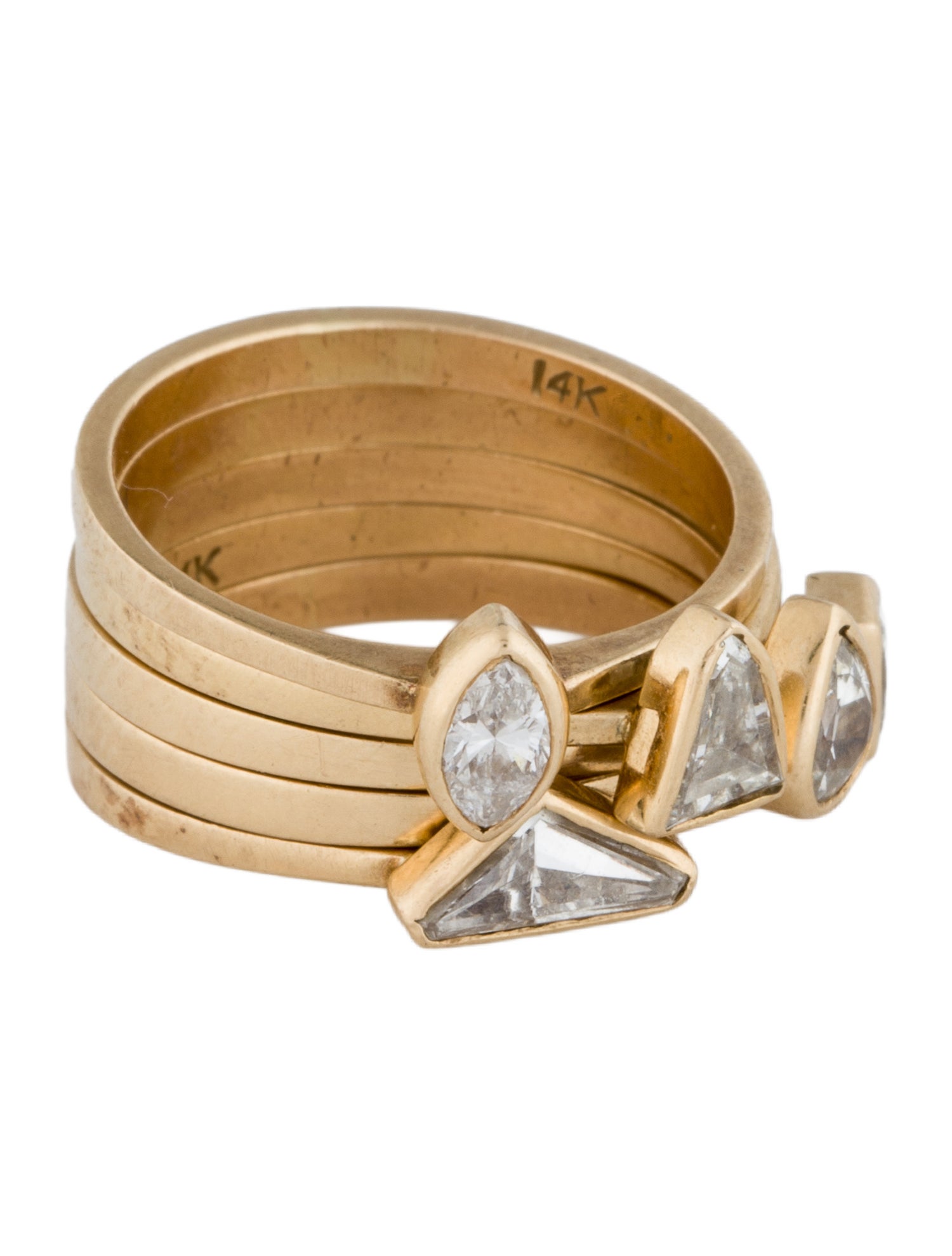 Ring 14K Diamond Stacking s