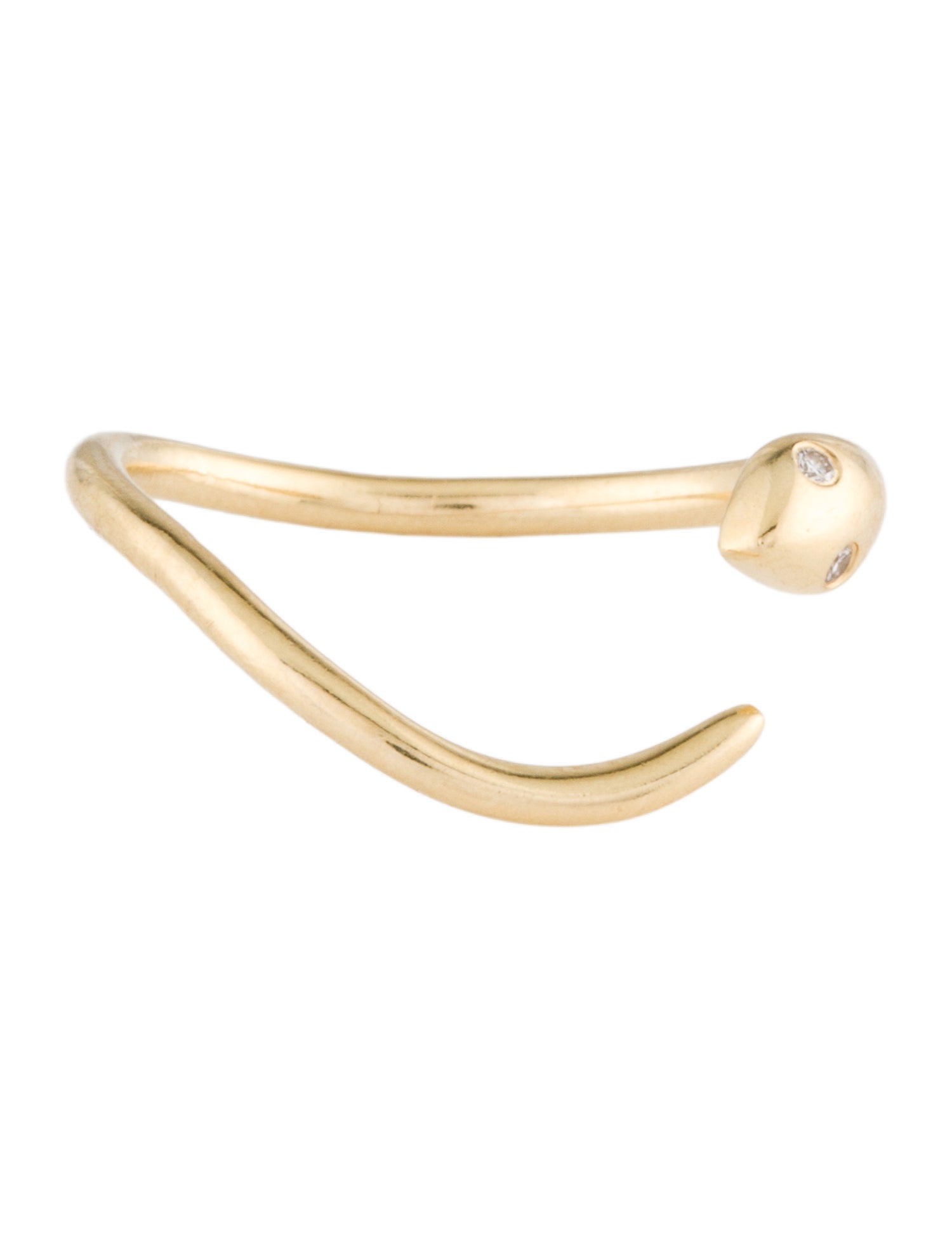 Ring 14K Diamond Snake Band