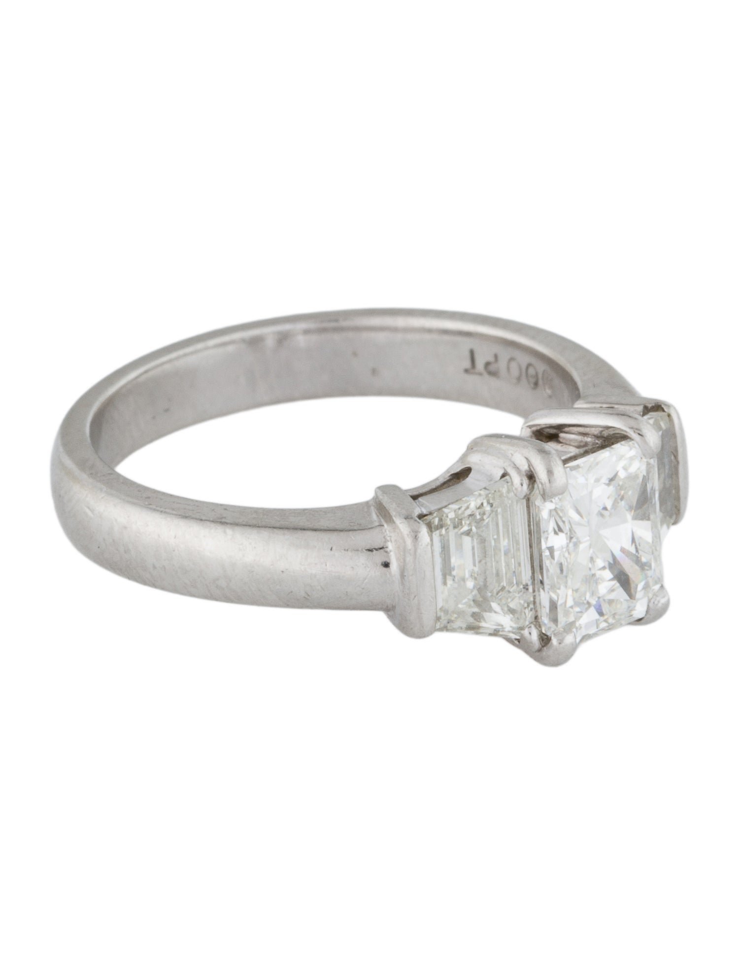 Ring Platinum 1.91ctw Diamond Three Stone Engagement