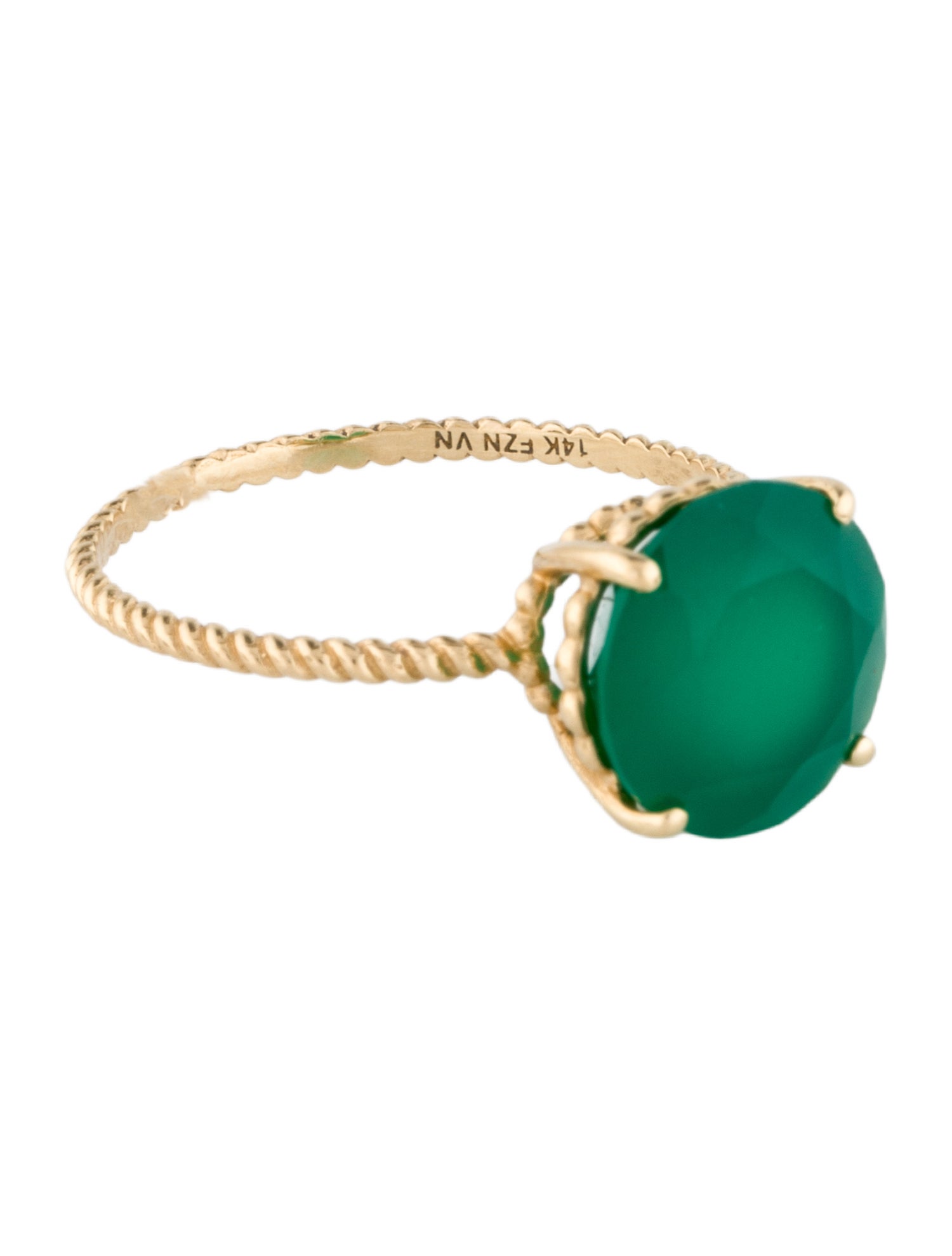 Ring 14K 4.75ctw Dyed Chalcedony Cocktail