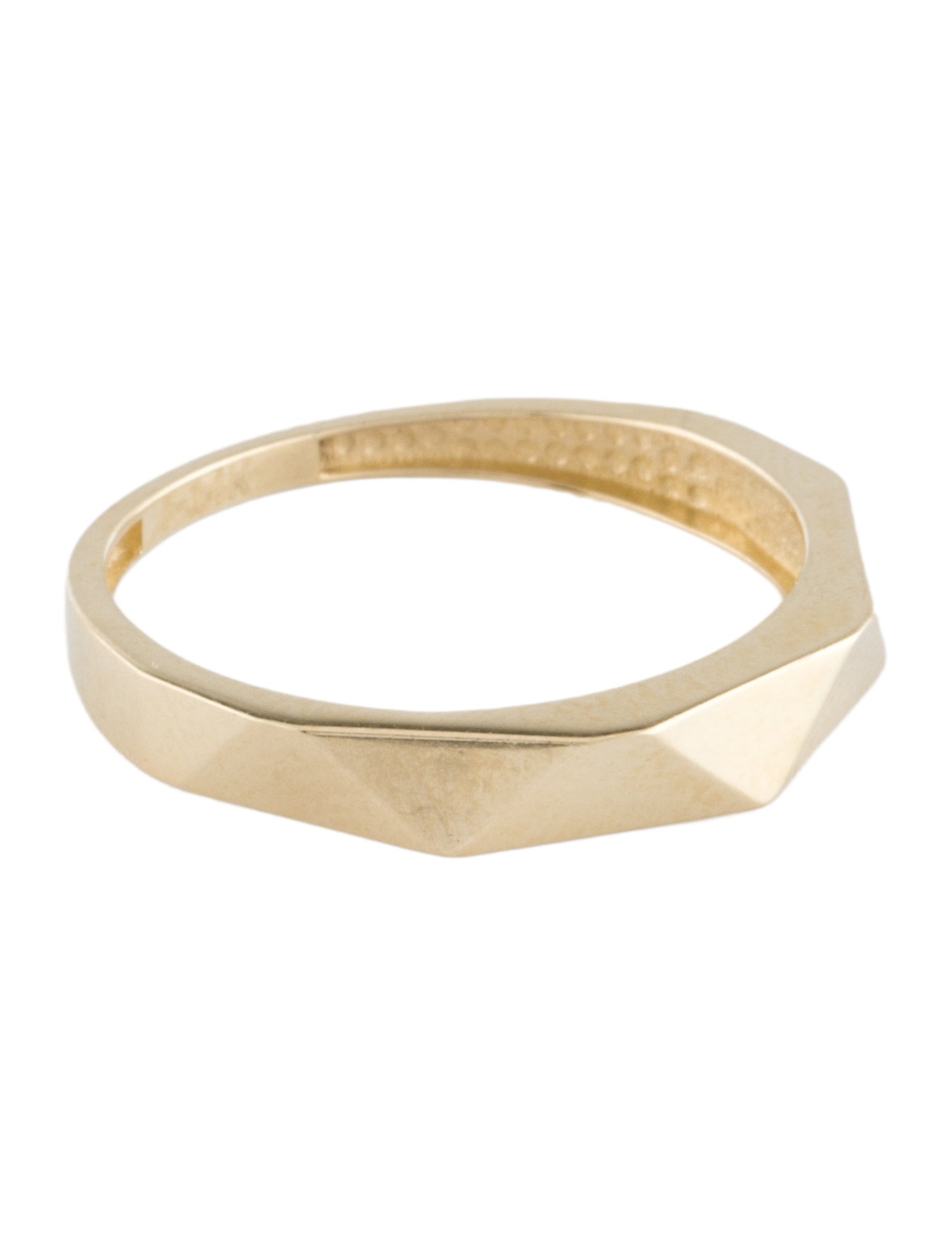 Ring 14K Tapered Faceted