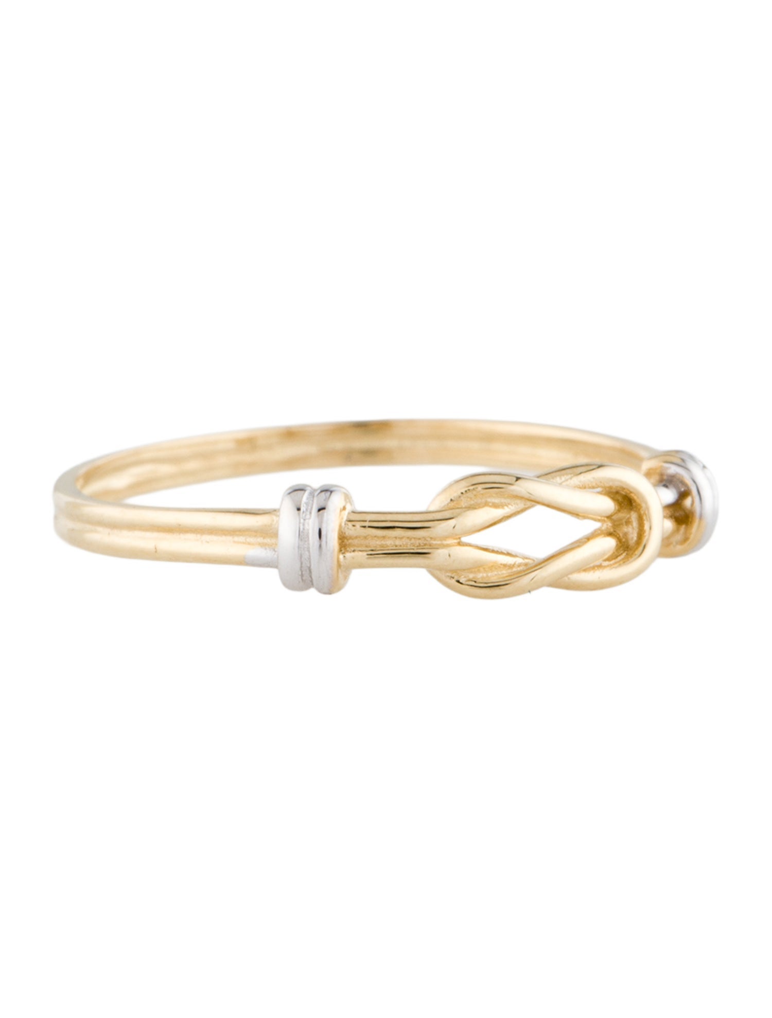 Ring 14K Two-Tone Love Knot