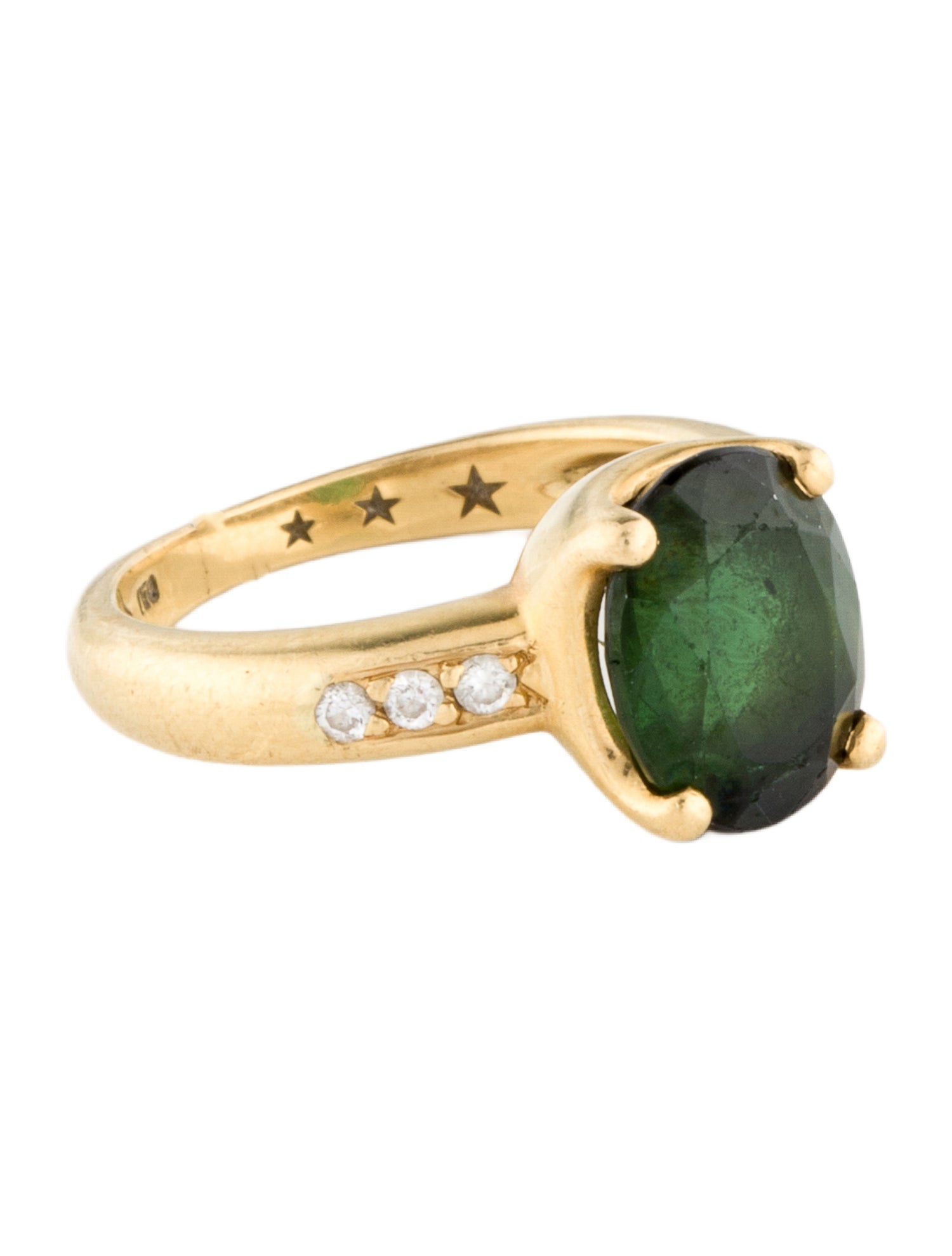 Ring 18K 2.99ctwTourmaline & Diamond Cocktail