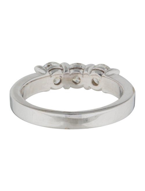 Ring 14K Three Stone Wedding Band