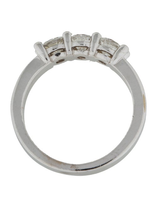 Ring 14K Three Stone Wedding Band