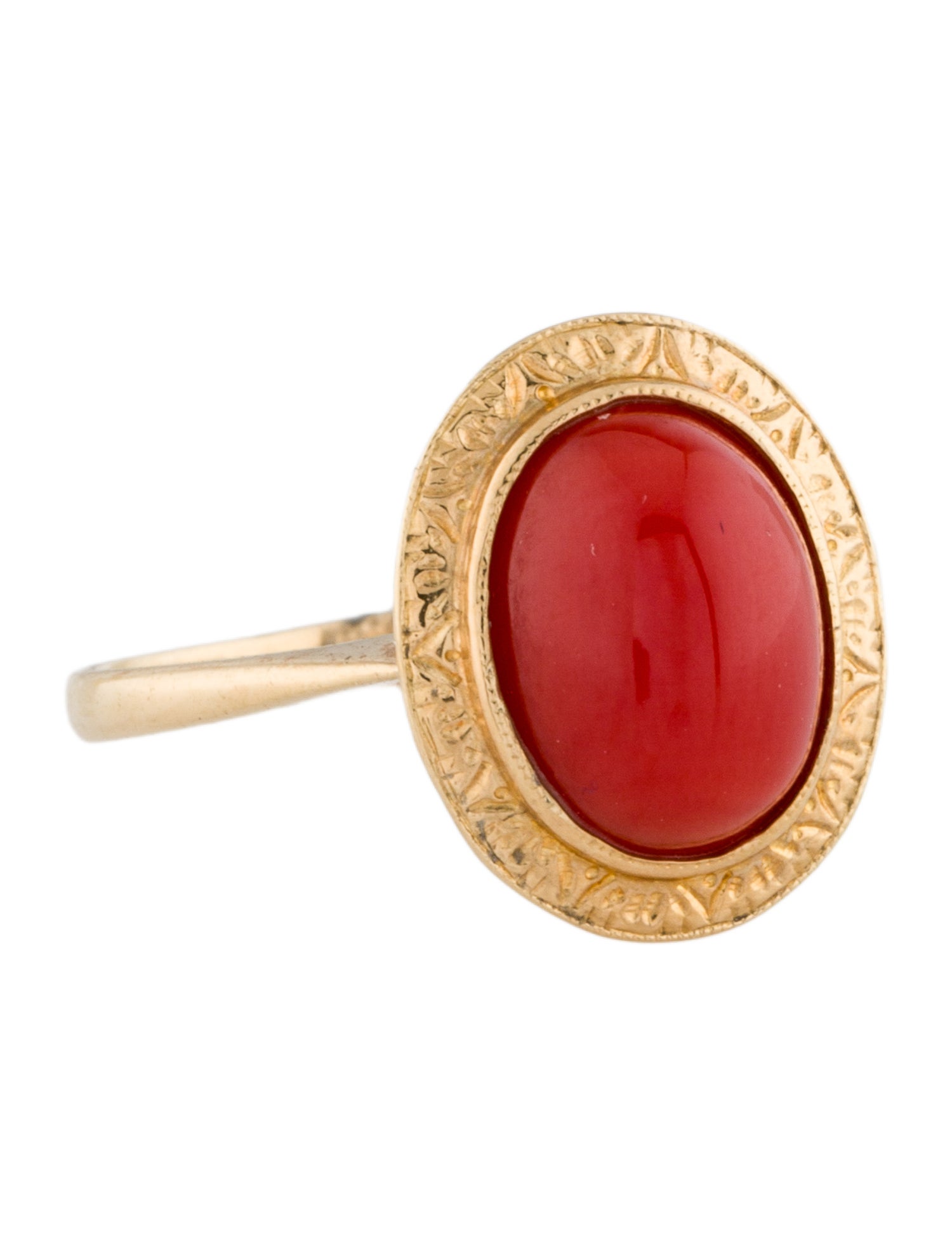 Ring 18K Coral