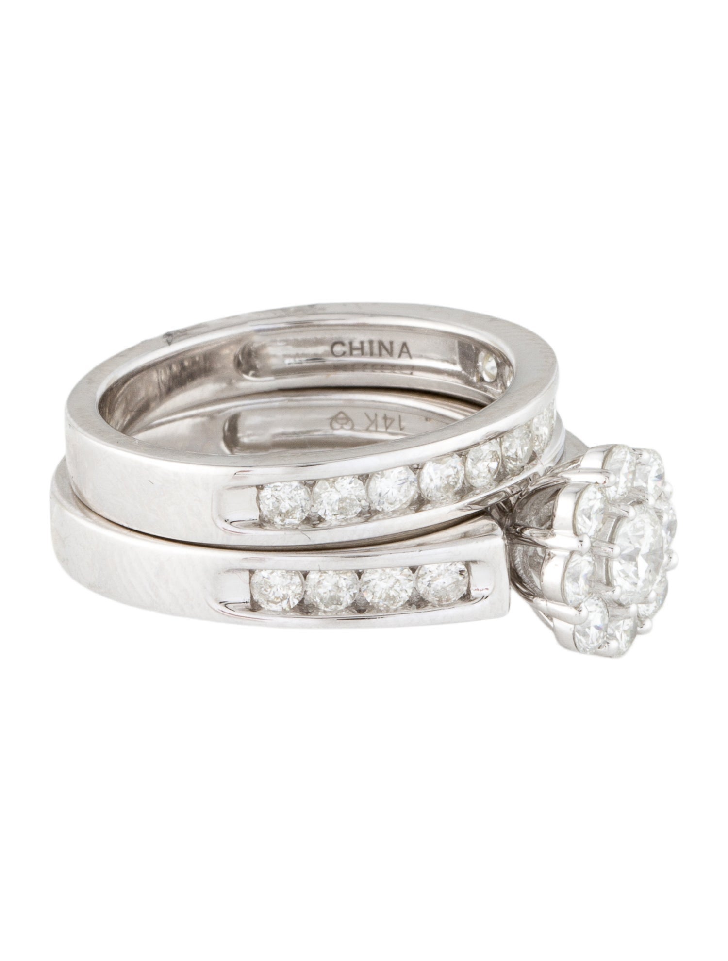 Ring 14K 1.50ctw Diamond Wedding Set