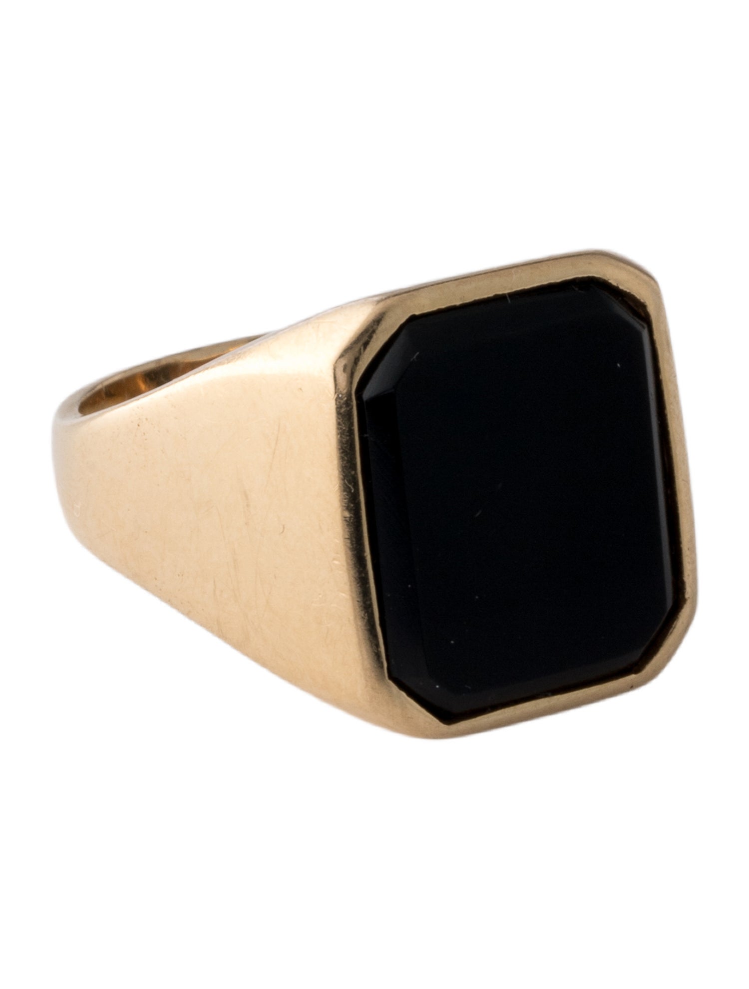 Ring 18K Onyx Signet Ring