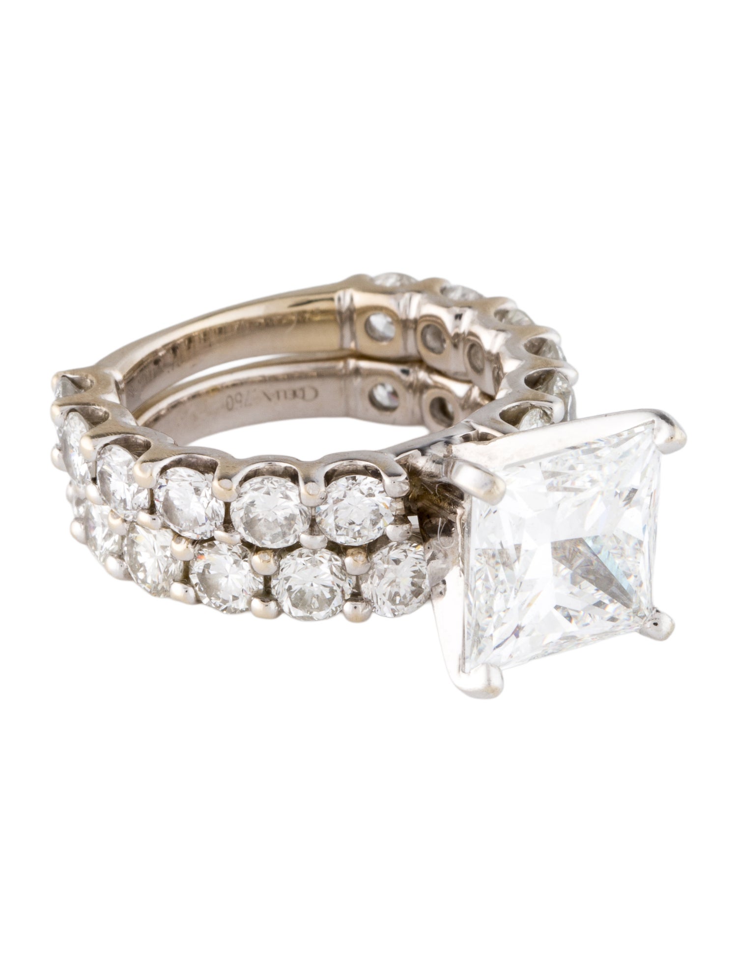 Ring 4.78ctw Lab-Grown Diamond Engagement Set