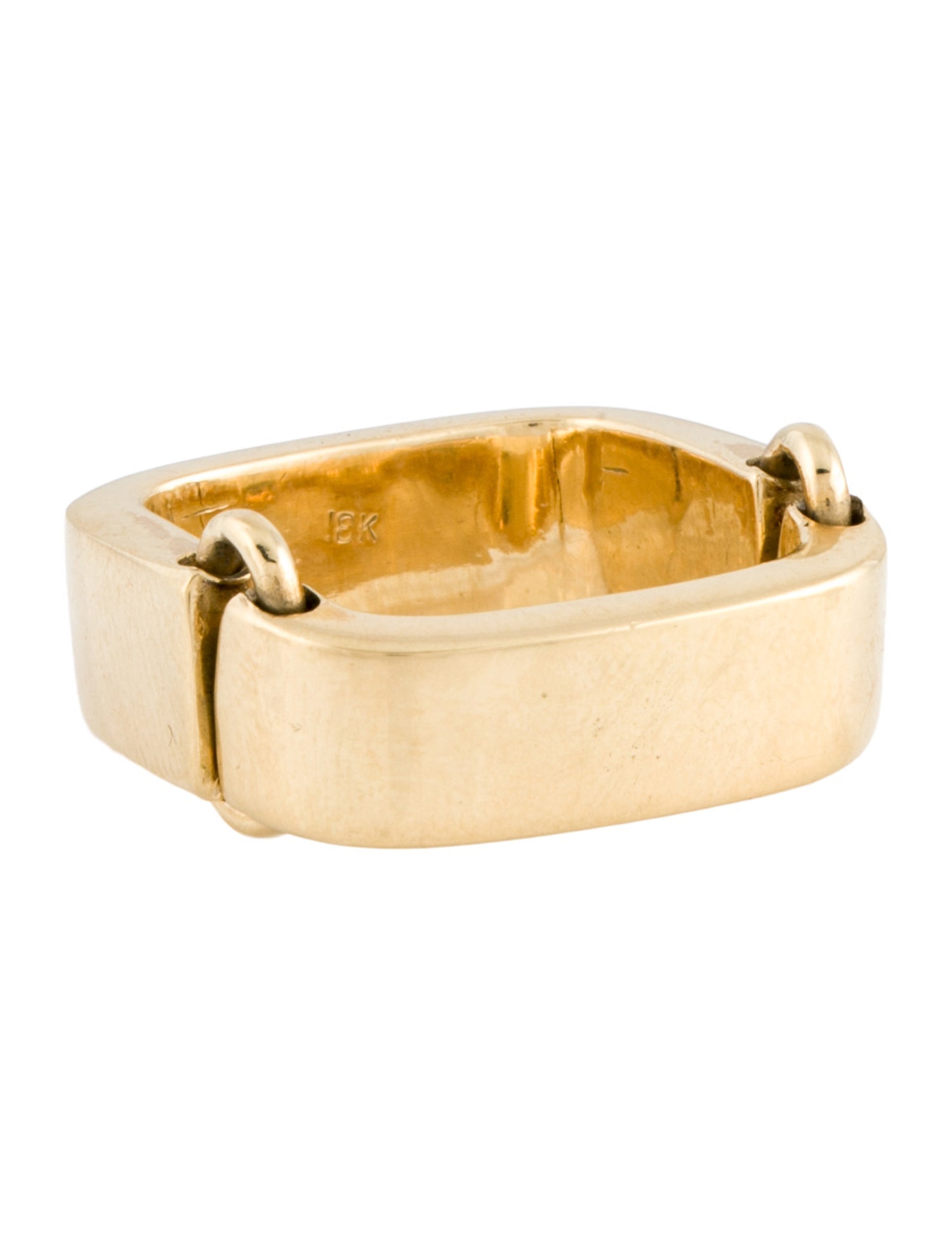 Ring 18K Hinged Square