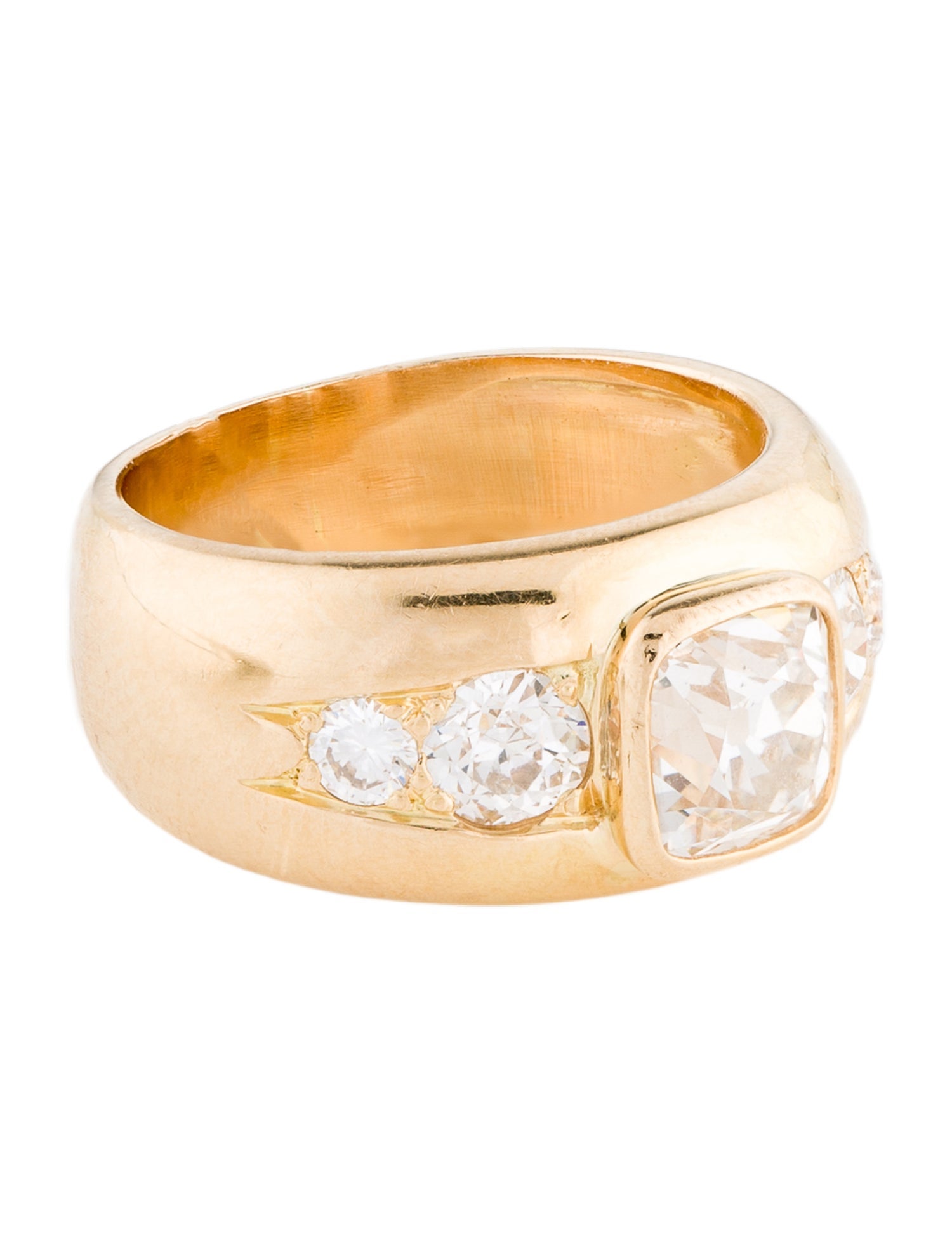Ring 18K 2.64ctw Diamond Signet Ring